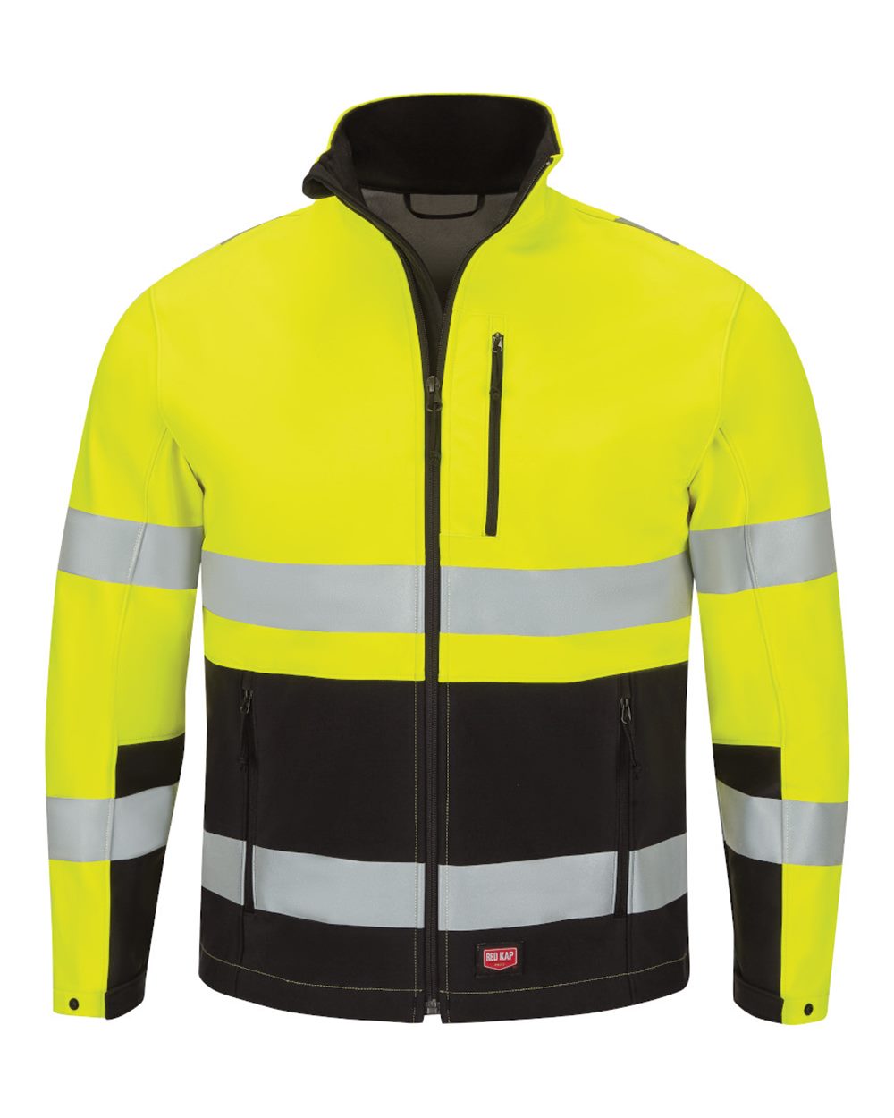 JY34 Red Kap Hi-Visibility Soft Shell Jacket Zoom Image