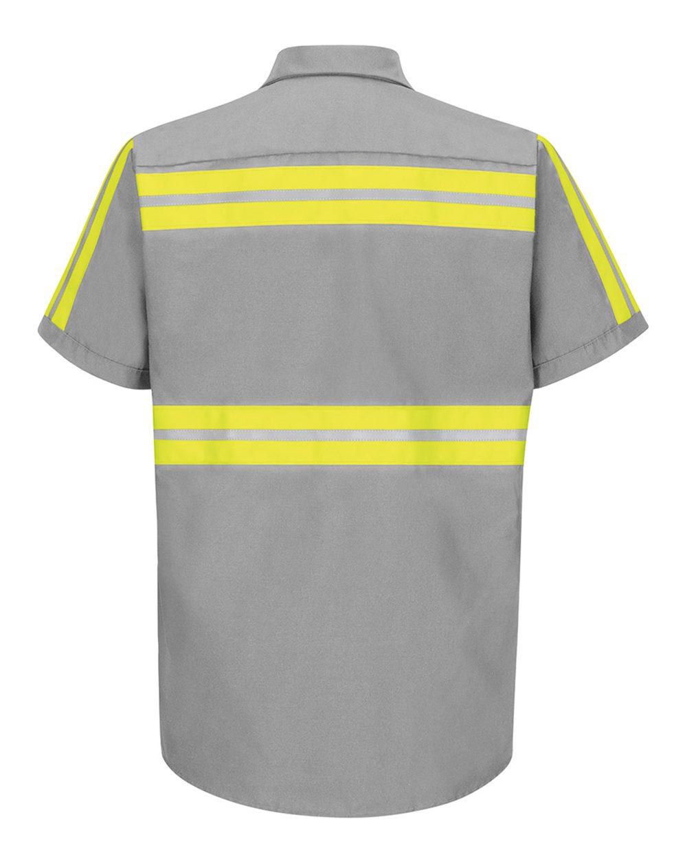 SP24EL Red Kap Enhanced Visibility Industrial Work Shirt Long Sizes - Back Image
