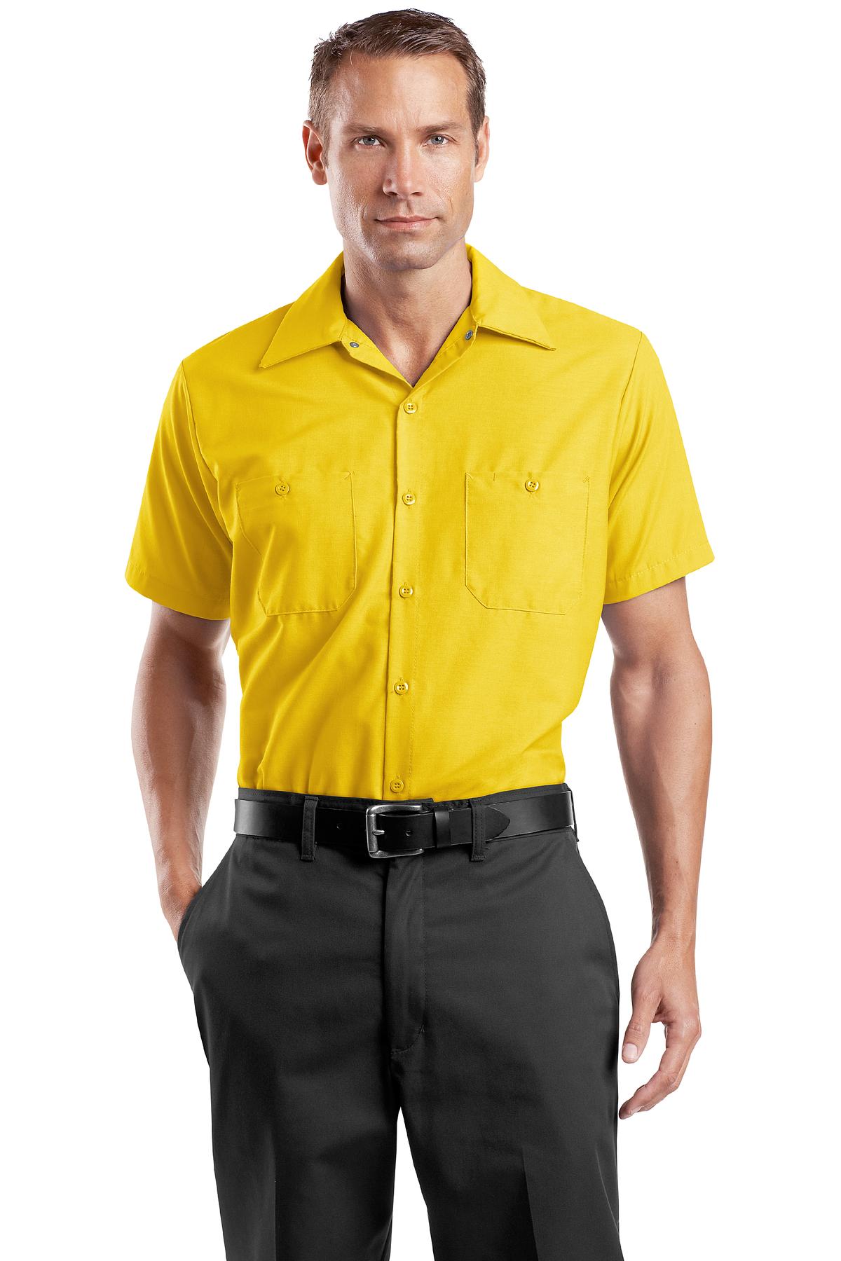 SP24 Red Kap Short Sleeve Industrial Work Shirt.
