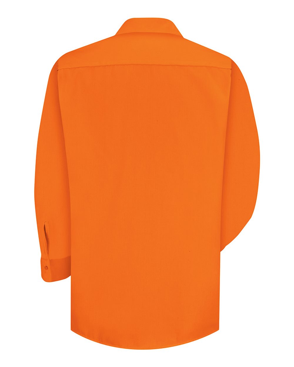 SS14 Red Kap Enhanced Visibility Long Sleeve Work Shirt SS14 Red Kap Enhanced Visibility Long Sleeve Work Shirt - Back Image