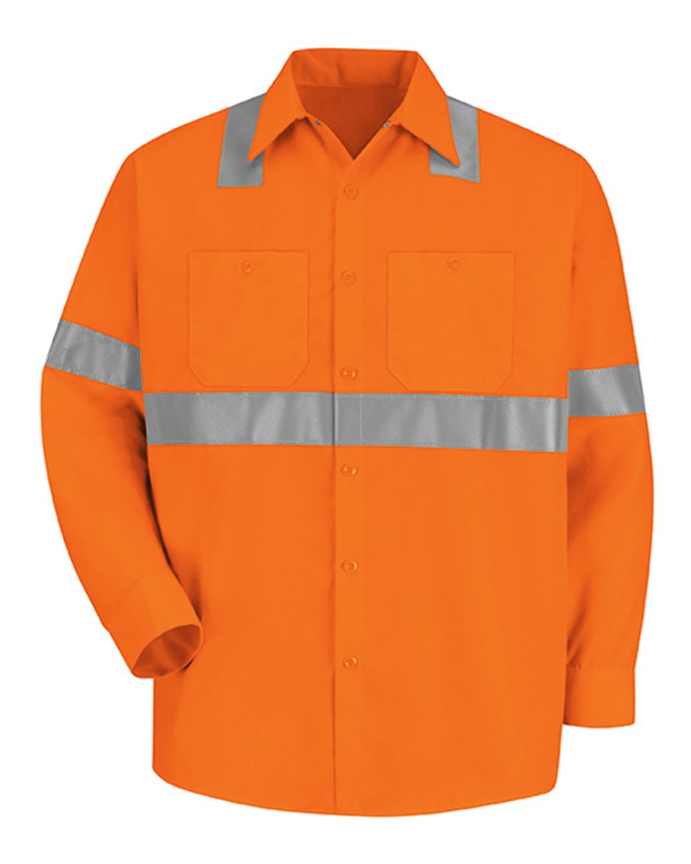 SS14HV Red Kap High Visibility Safety Long Sleeve Work Shirt SS14HV Red Kap High Visibility Safety Long Sleeve Work Shirt