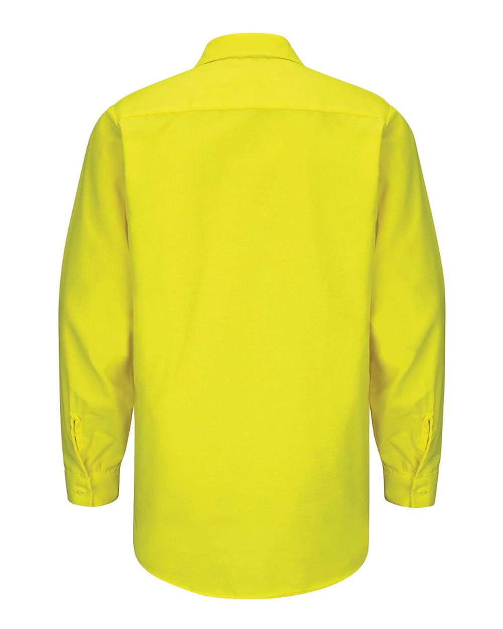 SY14 Red Kap Enhanced & Hi-Visibility Long Sleeve Work Shirt - Back Image