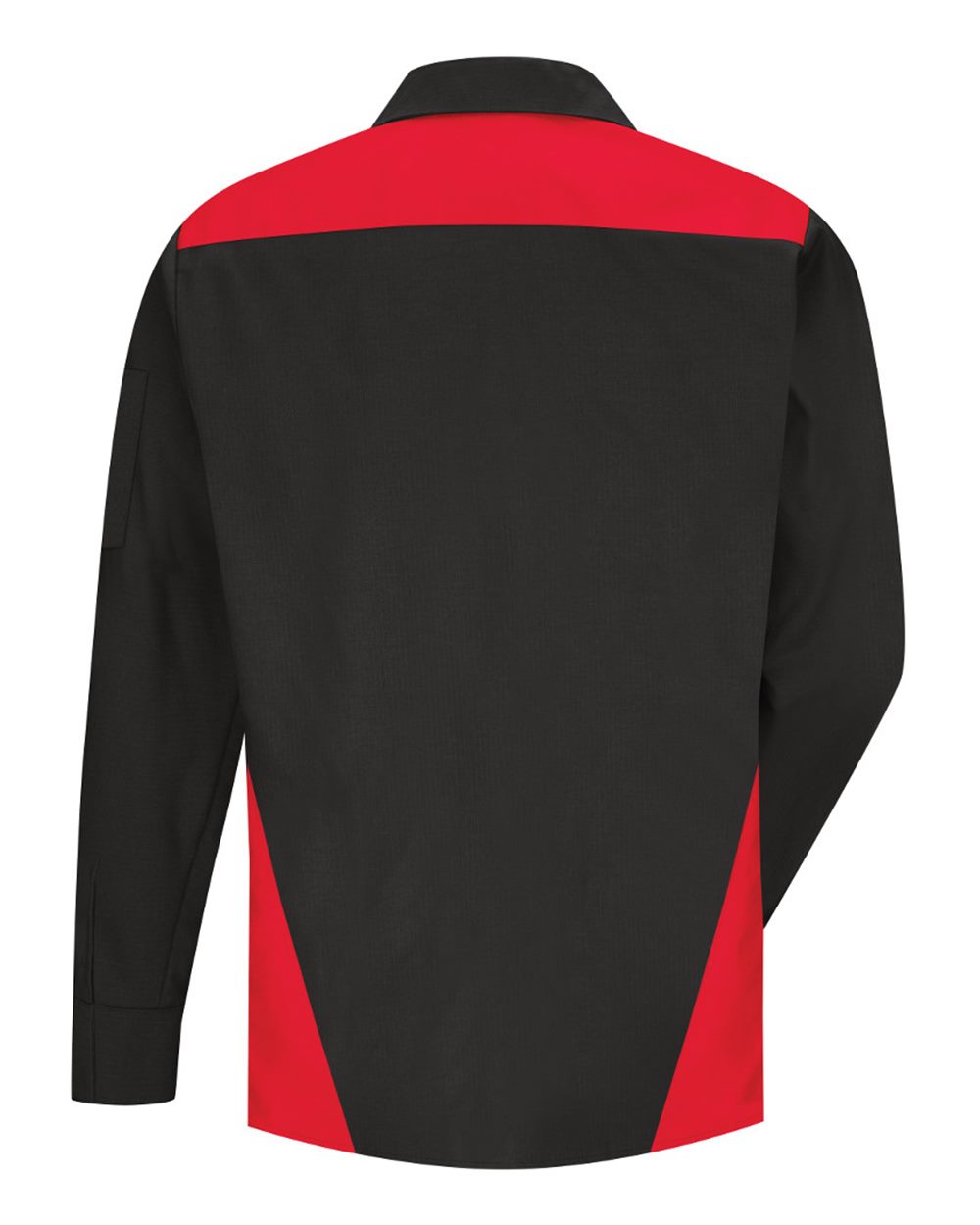 SY18L Red Kap Long Sleeve Tri-Color Shop Shirt - Long Sizes - Back Image