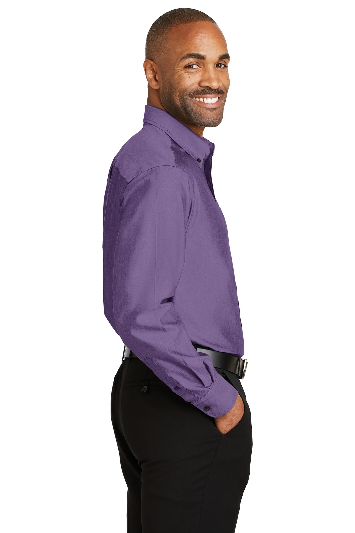 RH24 Red House - Non-Iron Pinpoint Oxford Shirt. - Siide Image