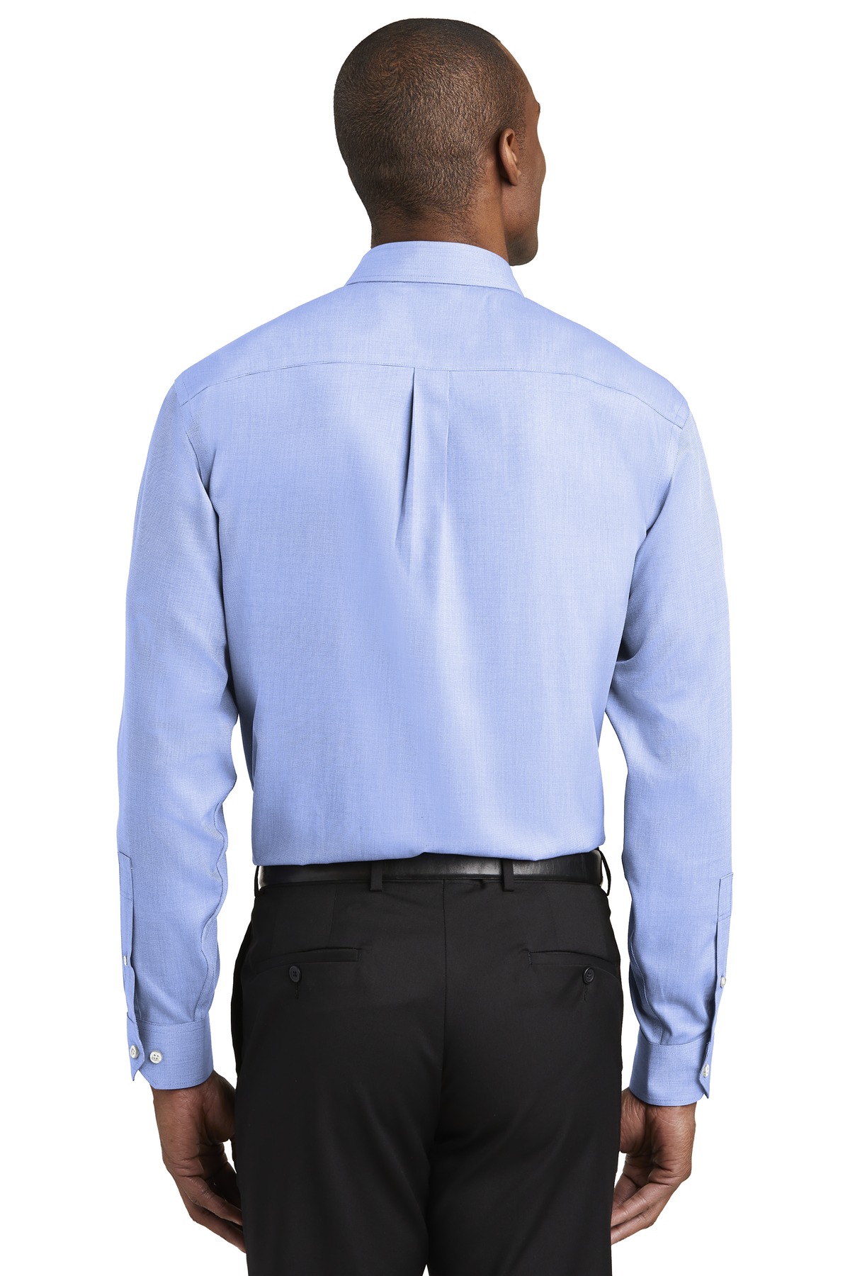 RH370 Red House Nailhead Non-Iron Shirt. - Back Image