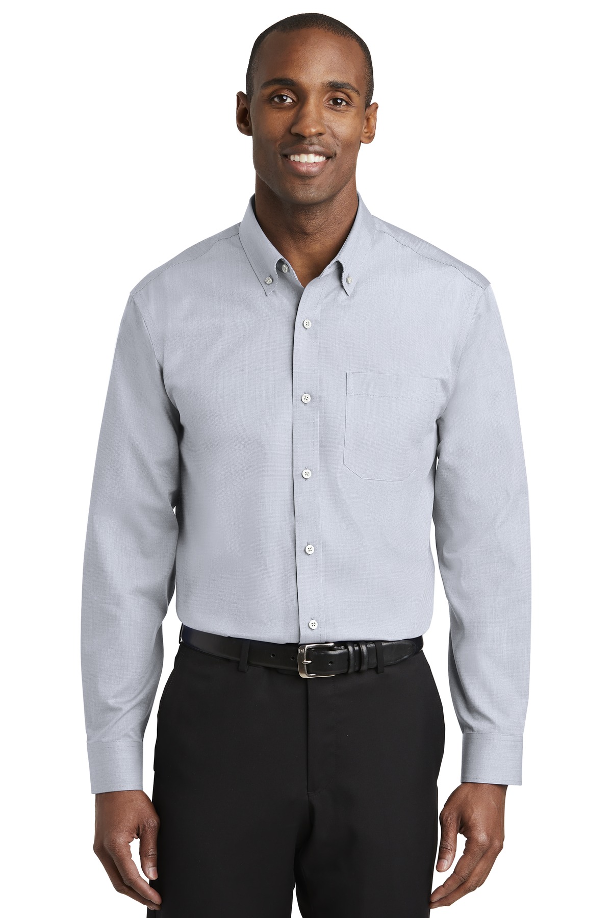 RH370 Red House Nailhead Non-Iron Shirt. Zoom Image