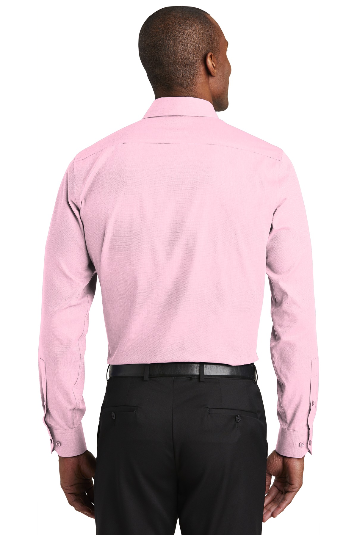 RH390 Red House Slim Fit Nailhead Non-Iron Shirt. - Back Image