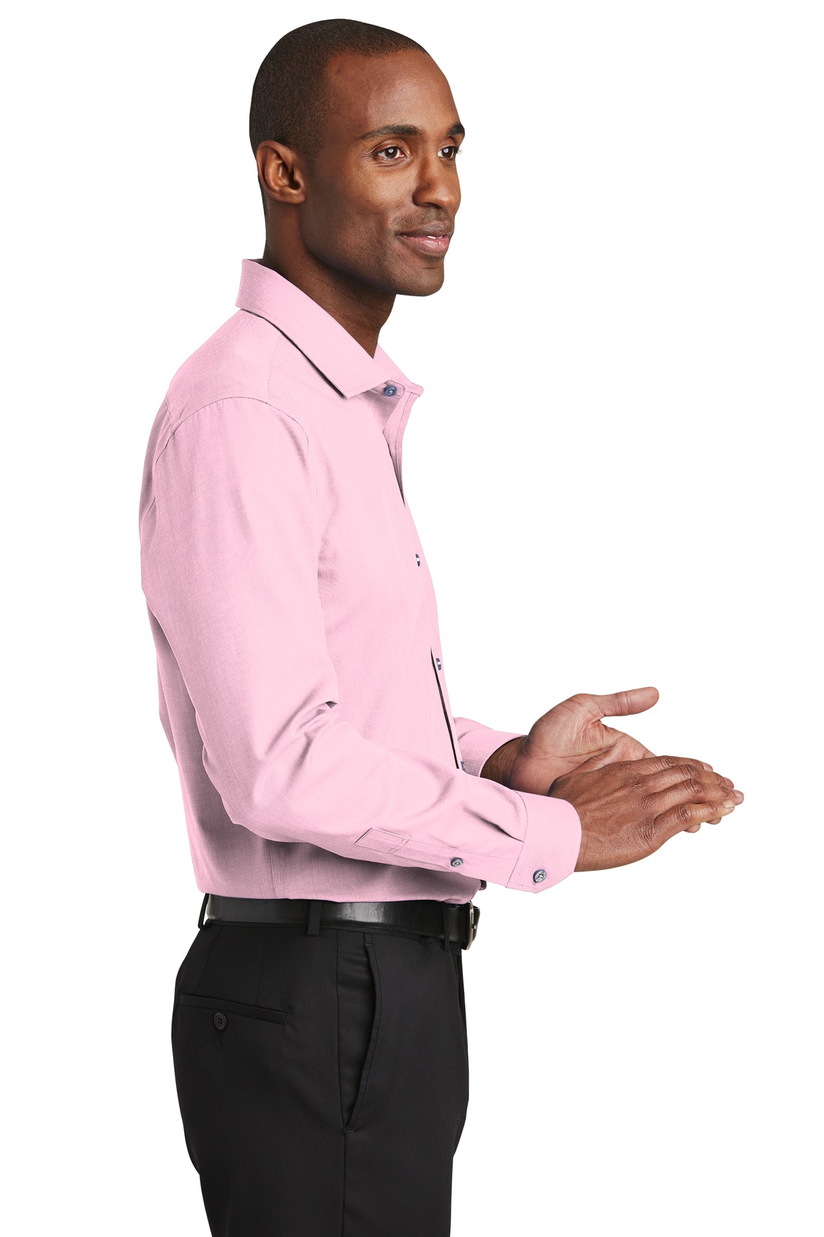 RH390 Red House Slim Fit Nailhead Non-Iron Shirt. - Siide Image