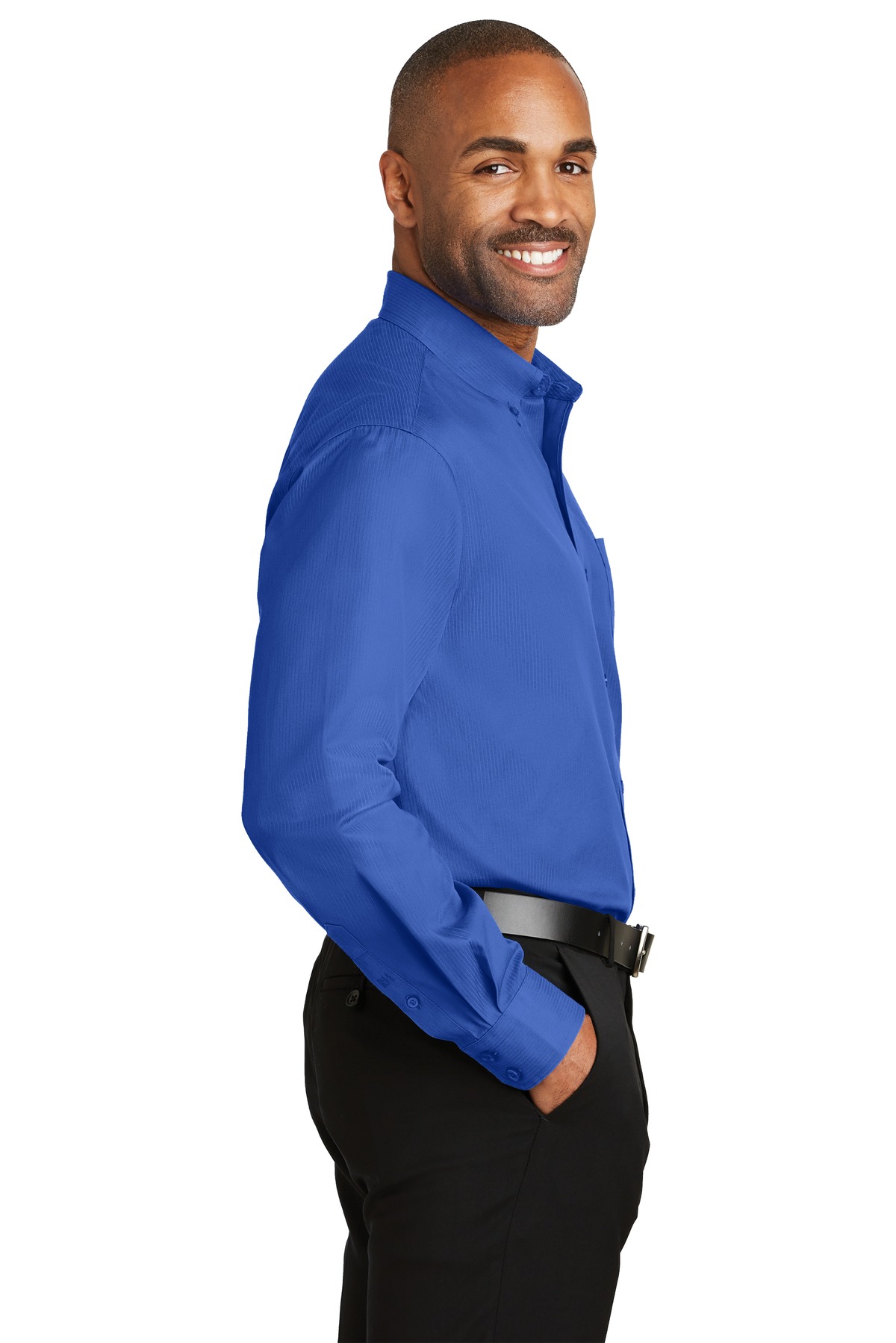 RH60 Red House - Dobby Non-Iron Button-Down Shirt. - Siide Image