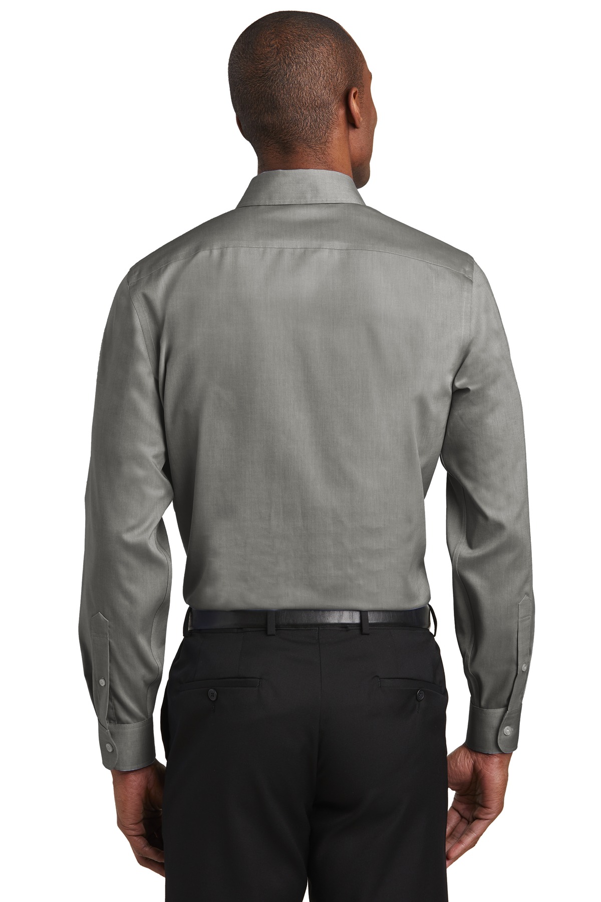 RH620 Red House Slim Fit Pinpoint Oxford Non-Iron Shirt. - Back Image