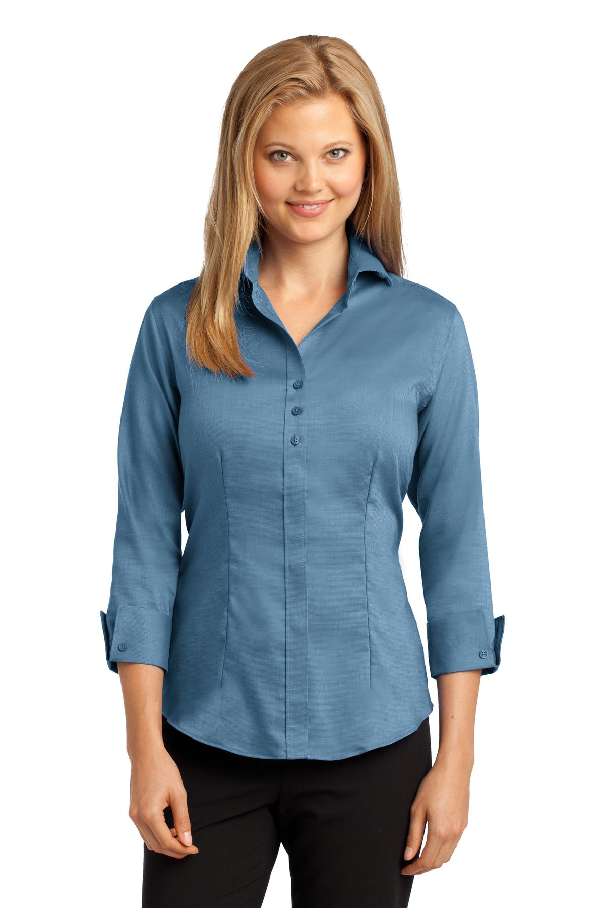RH69 Red House Ladies 3/4-Sleeve Nailhead Non-Iron Shirt. RH69 Red House Ladies 3/4-Sleeve Nailhead Non-Iron Shirt.