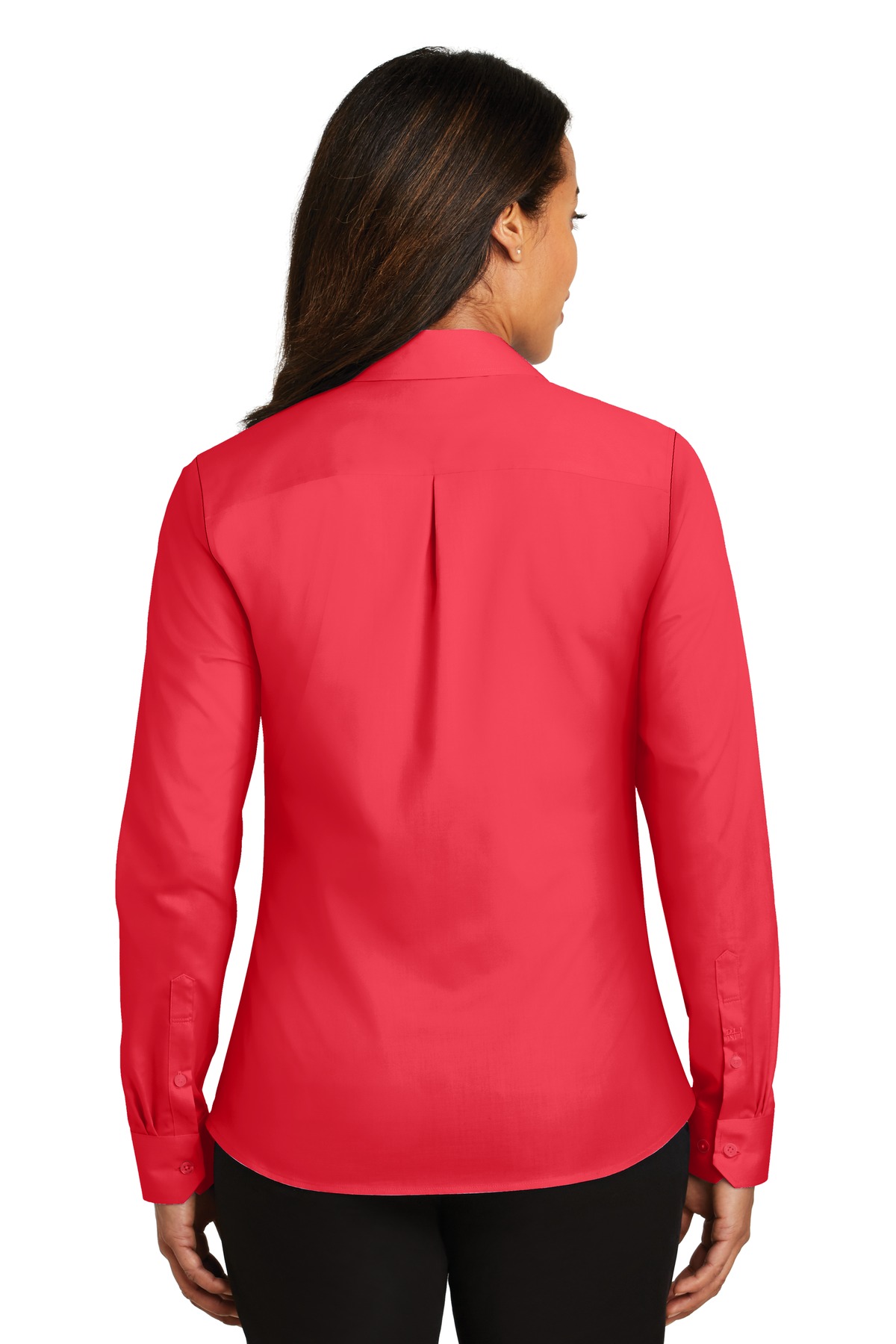 RH79 Red House Ladies Non-Iron Twill Shirt. - Back Image