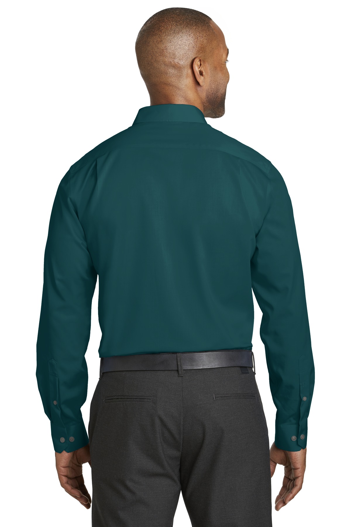 RH80 Red House Slim Fit Non-Iron Twill Shirt. - Back Image