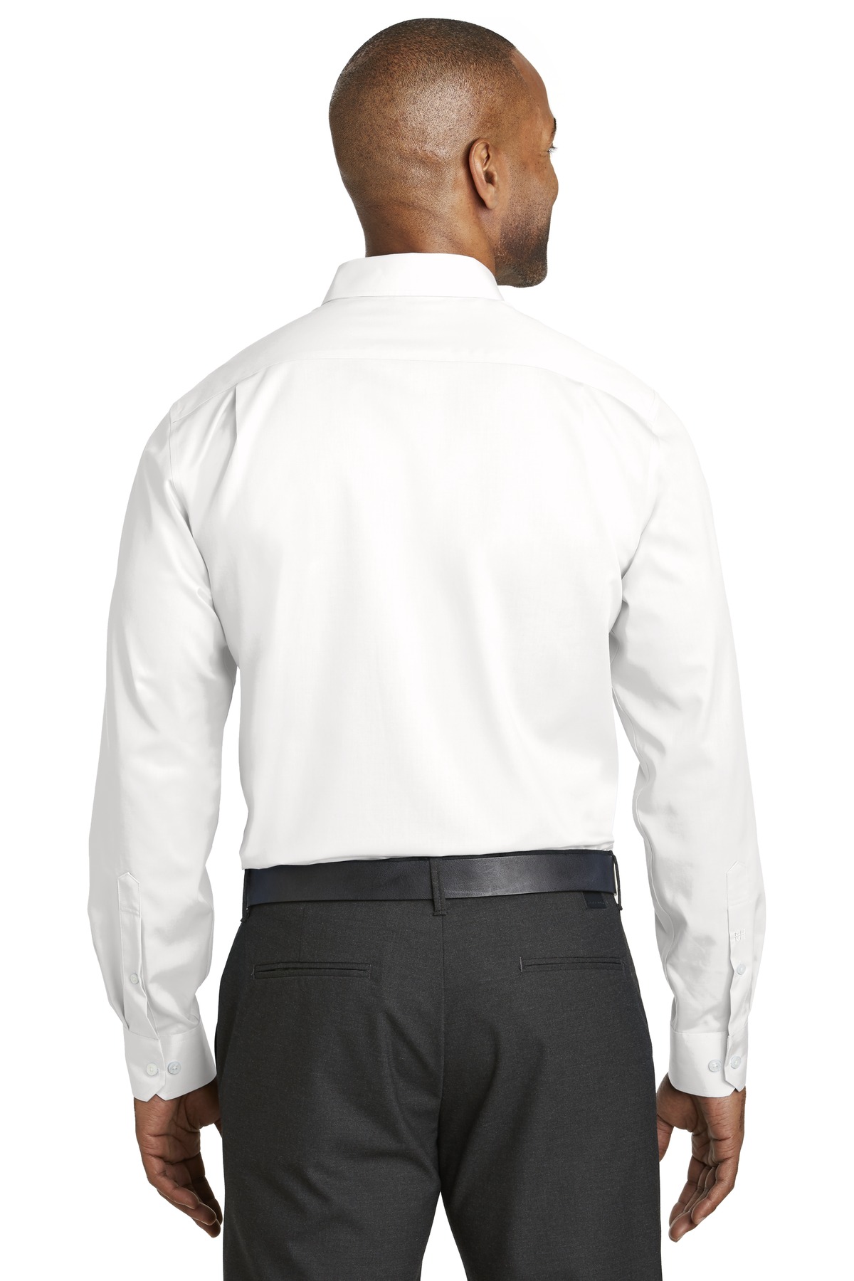 RH80 Red House Slim Fit Non-Iron Twill Shirt. - Back Image
