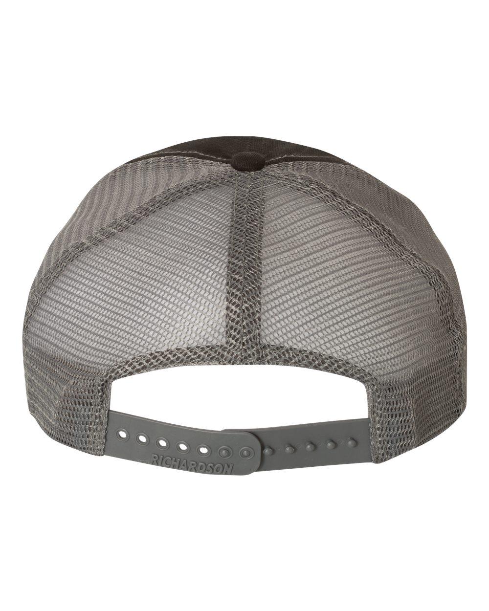 Richardson 111 Cap 111 Richardson Garment-Washed Trucker Cap - Back Image