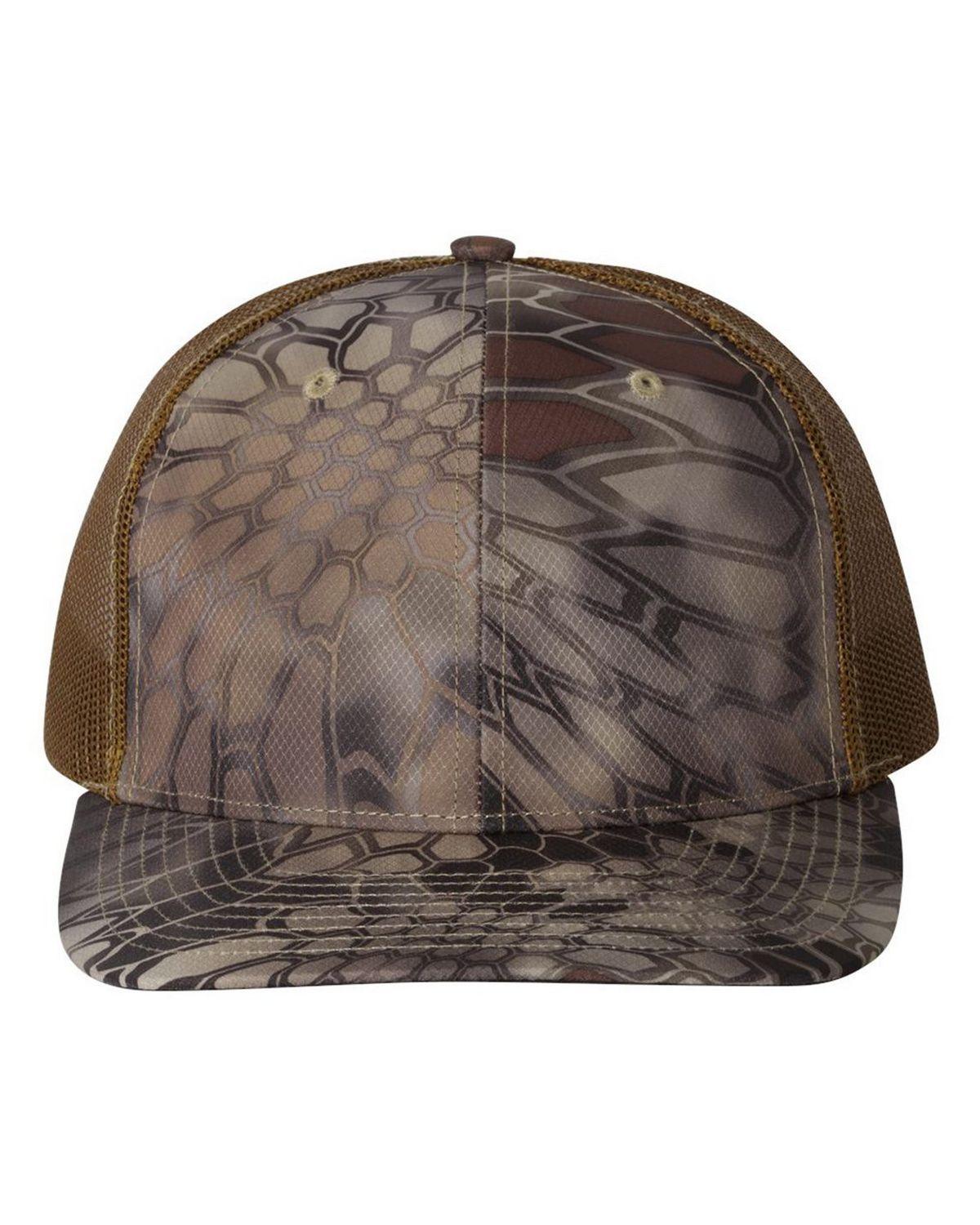 112P Richardson Patterned Snapback Trucker Cap