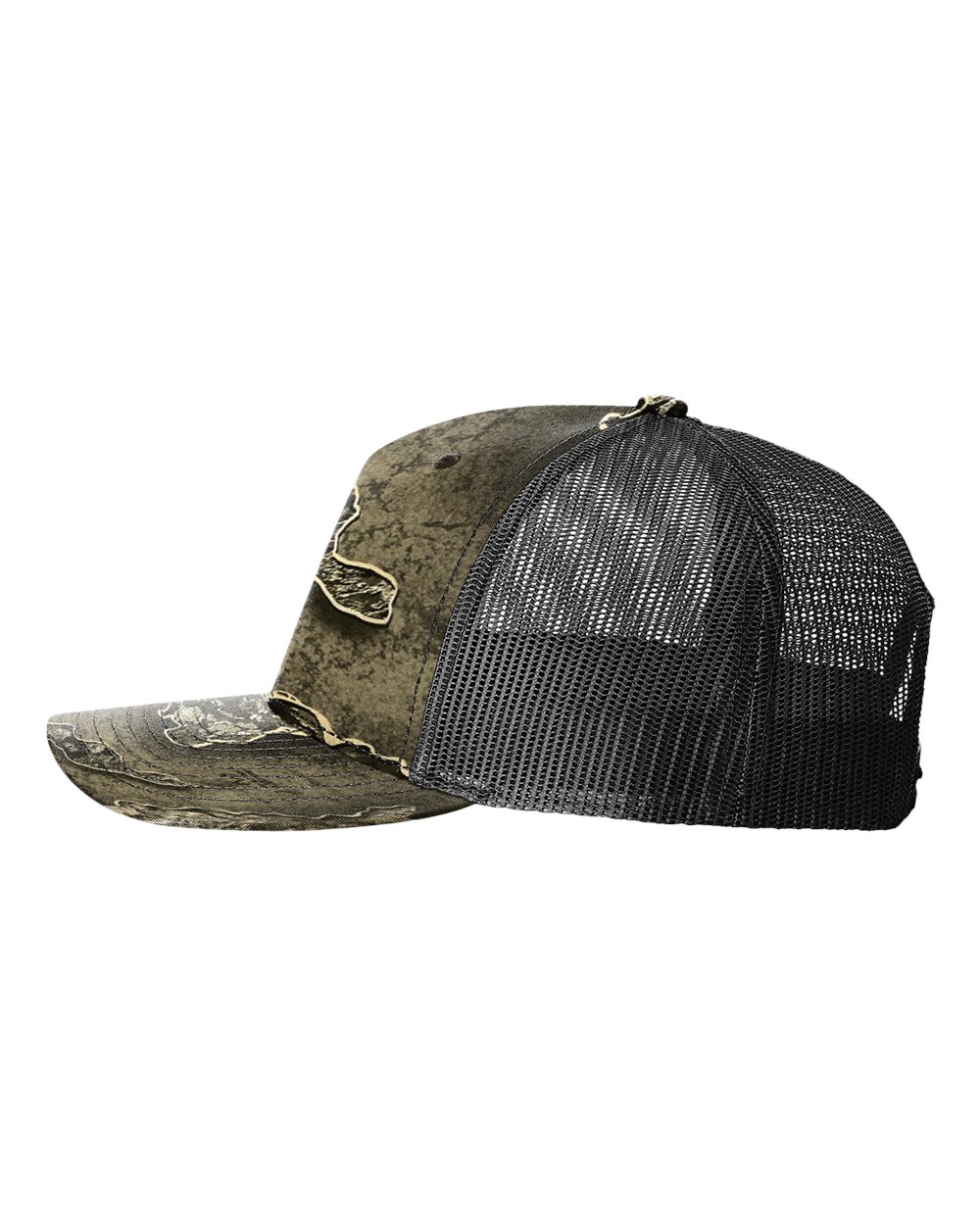112PFP Richardson Printed Five-Panel Trucker Cap - Siide Image
