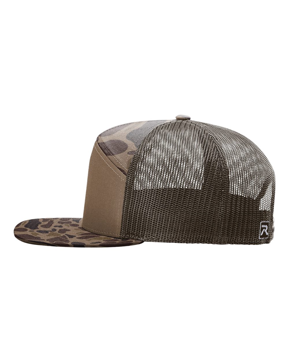 168P Richardson Printed 7-Panel Trucker - Siide Image