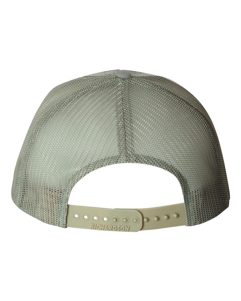 112P Richardson Patterned Snapback Trucker Cap - Back Image