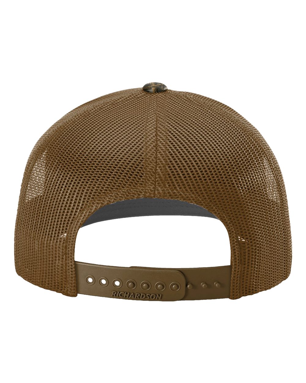 112P Richardson Patterned Snapback Trucker Cap - Back Image