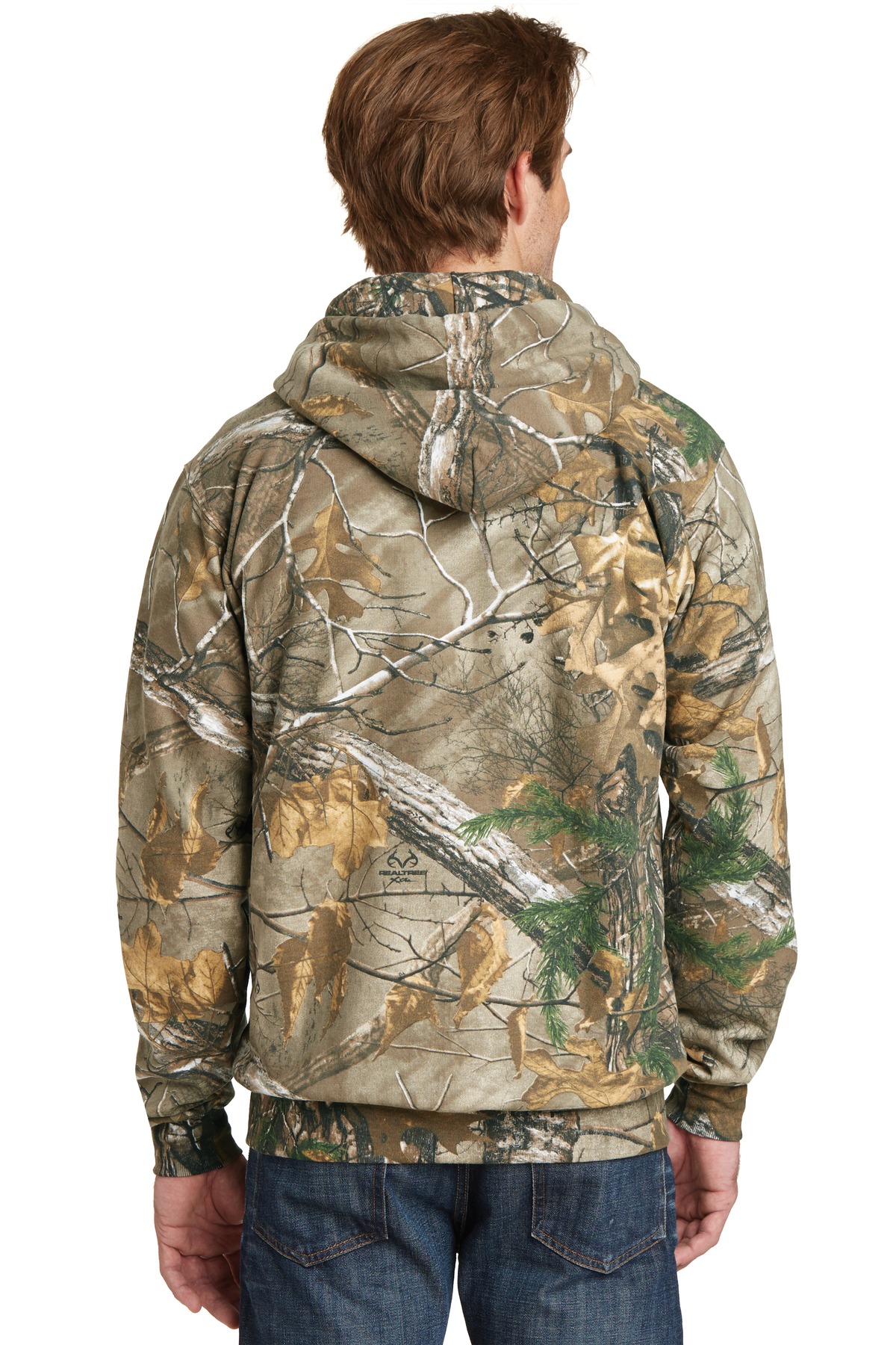 RO78ZH Russell Outdoors Realtree Full-Zip Hooded Sweatshirt. - Back Image