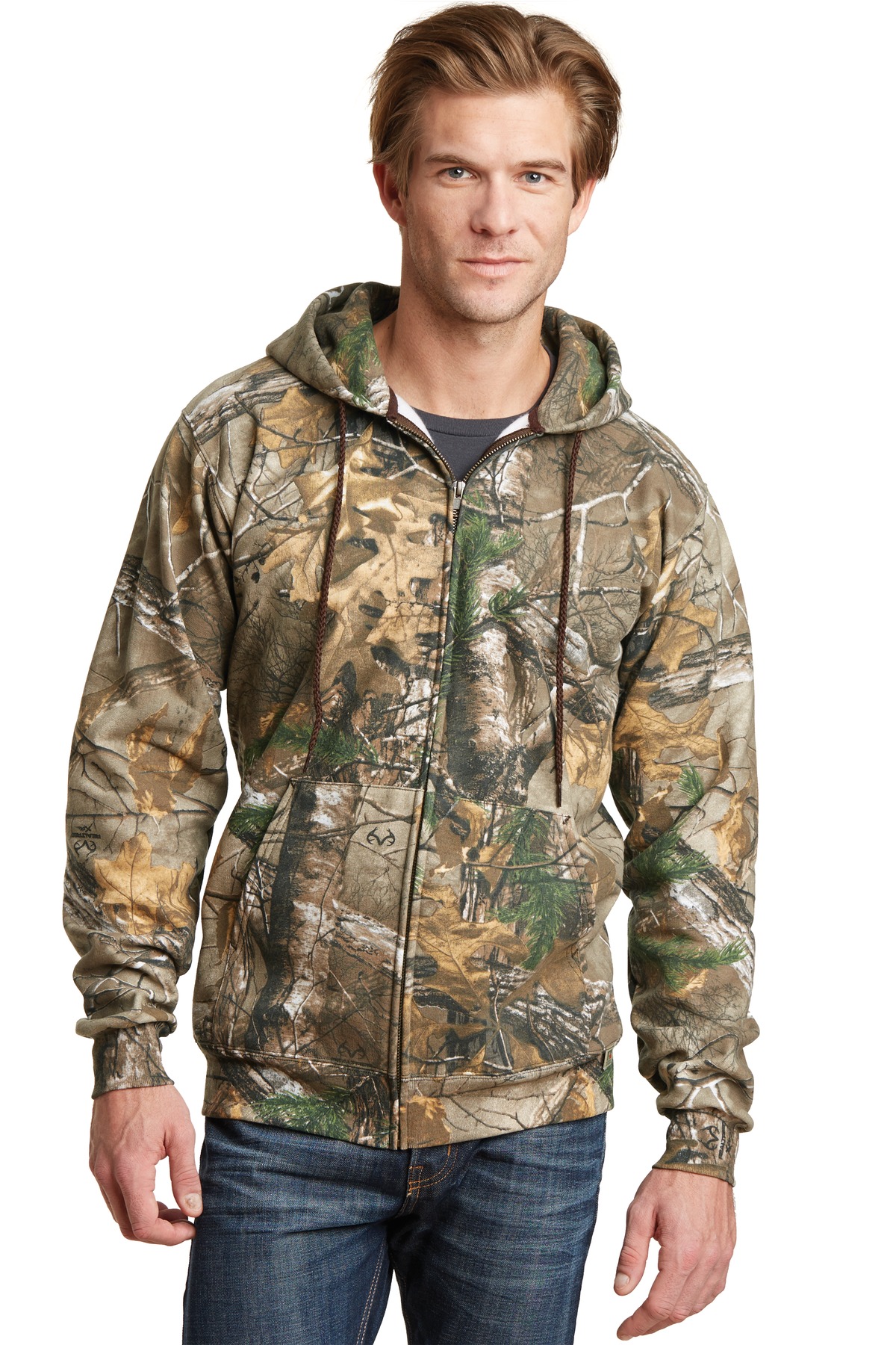 RO78ZH Russell Outdoors Realtree Full-Zip Hooded Sweatshirt. RO78ZH Russell Outdoors Realtree Full-Zip Hooded Sweatshirt.