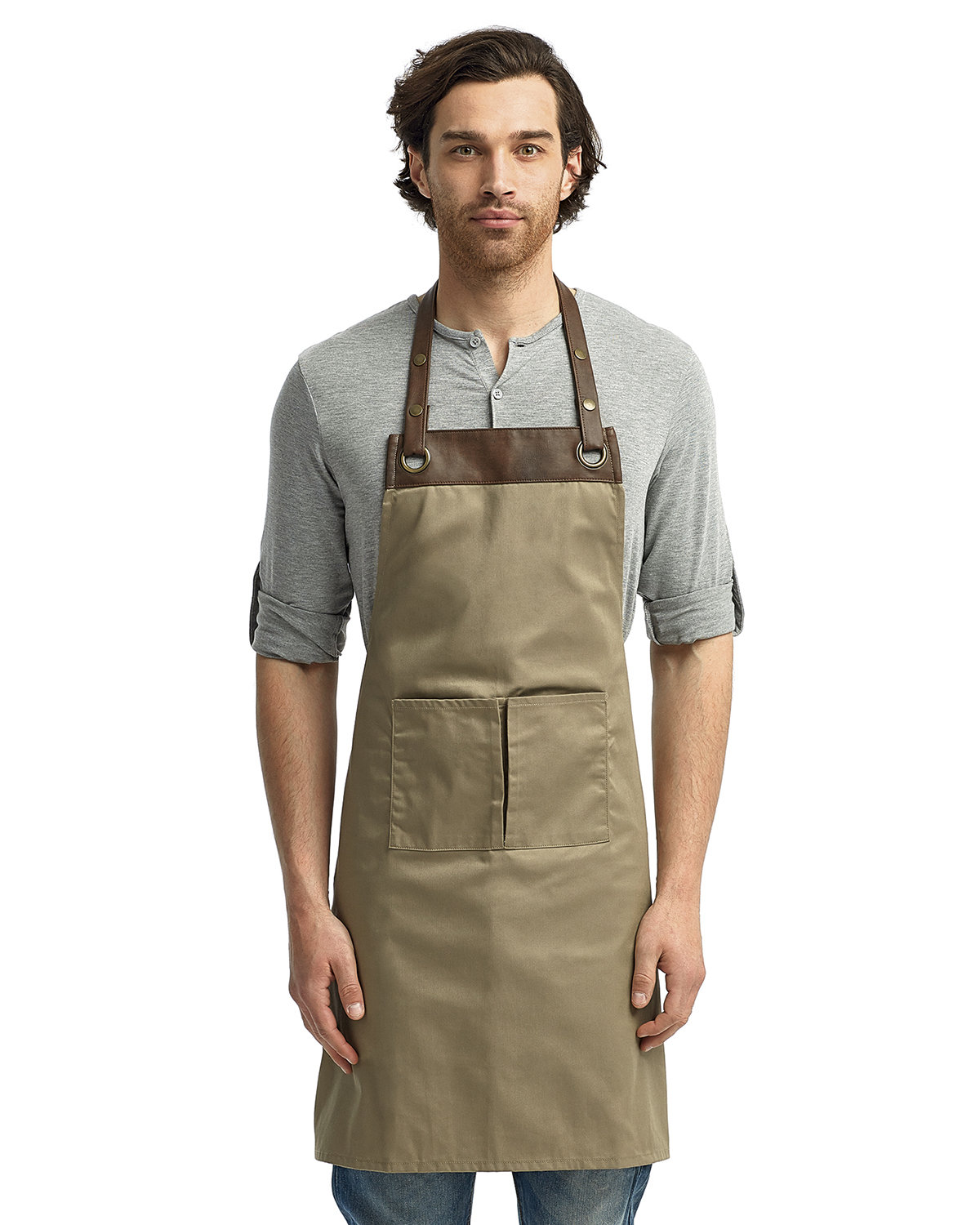 RP123 Artisan Collection by Reprime Espresso Bib Apron RP123 Artisan Collection by Reprime Espresso Bib Apron