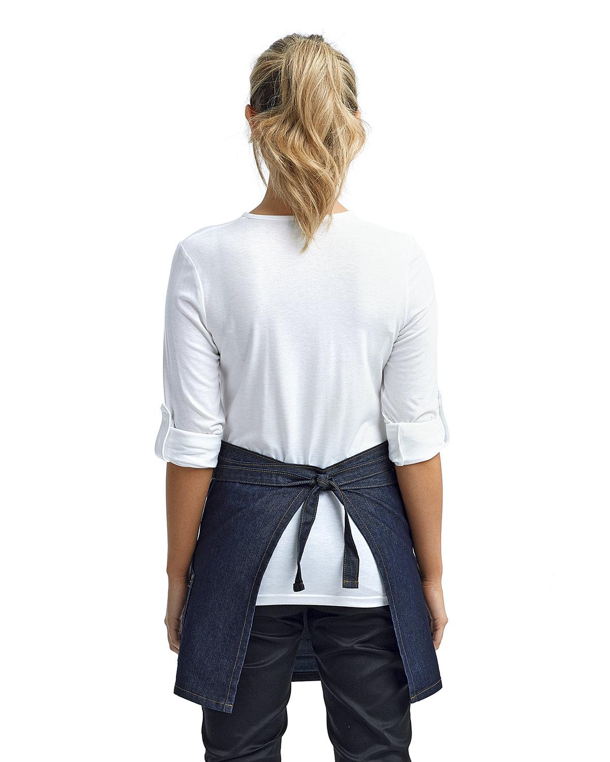 RP125 Artisan Collection by Reprime Unisex Jeans Stitch Denim Waist Apron - Back Image