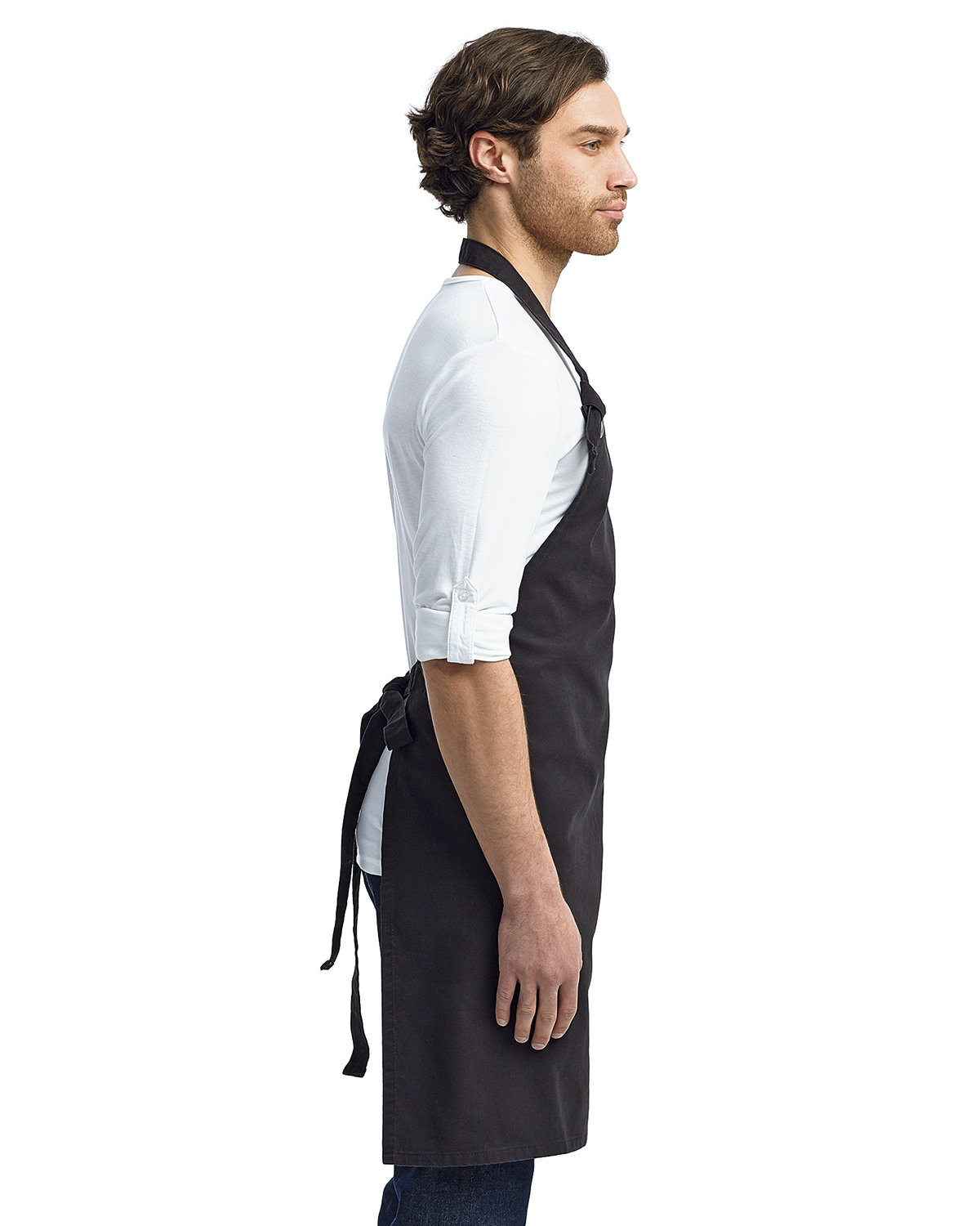 RP130 Artisan Collection by Reprime Unisex Calibre Heavy Cotton Canvas Bib Apron - Siide Image