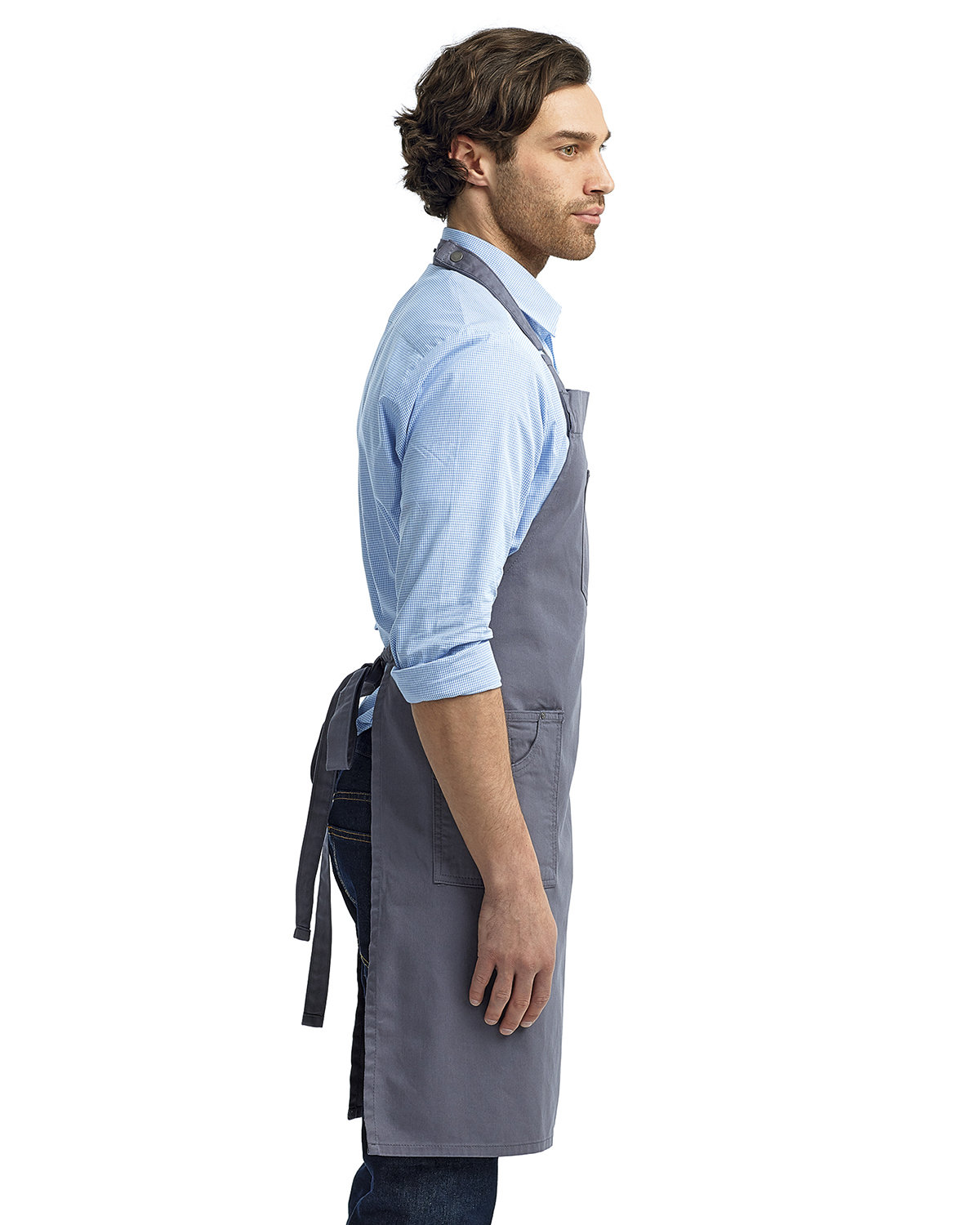 RP132 Artisan Collection by Reprime Unisex Cotton Chino Bib Apron - Siide Image