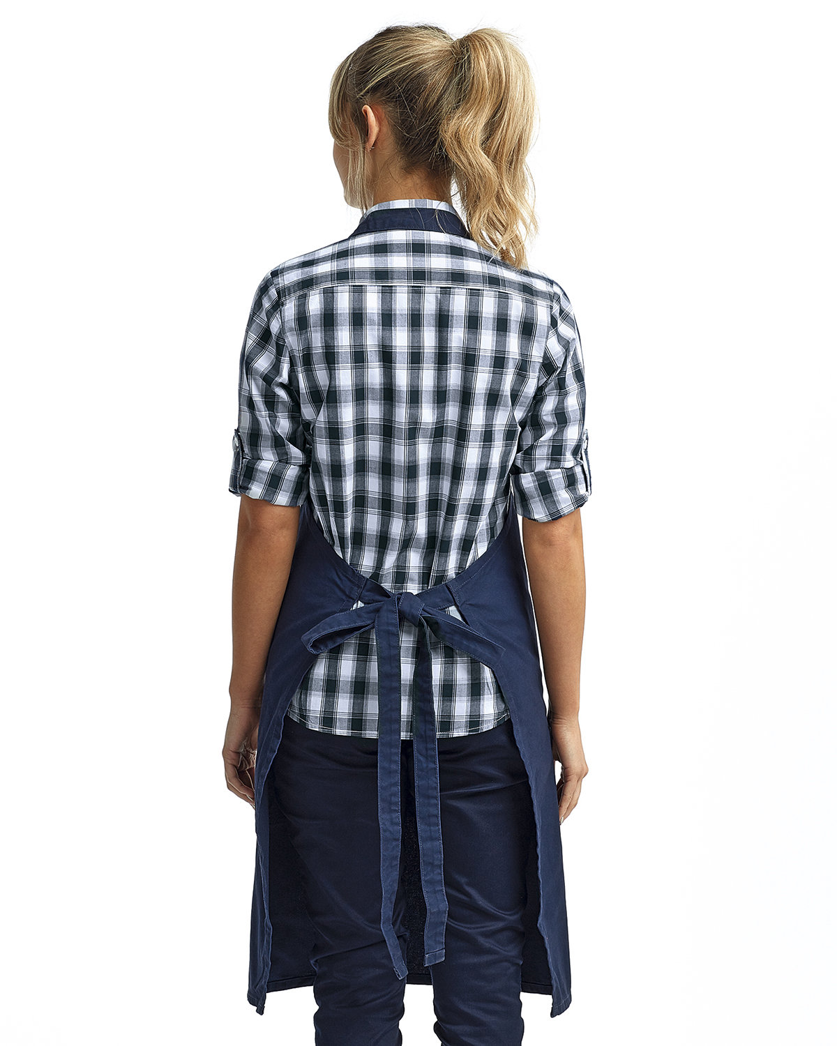 RP137 Artisan Collection by Reprime "Calibre" Heavy Cotton Canvas Pocket Apron - Back Image