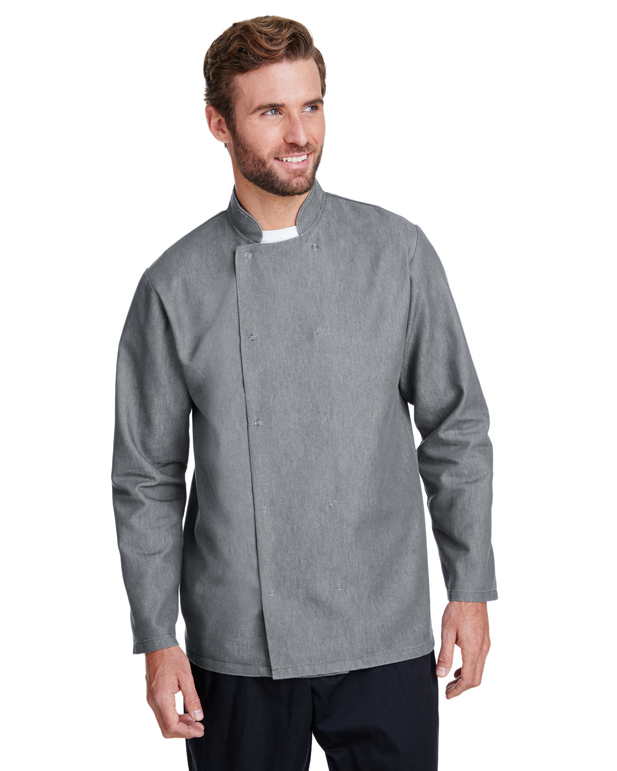 RP660 Artisan Collection by Reprime Unisex Denim Chefs Coat Zoom Image