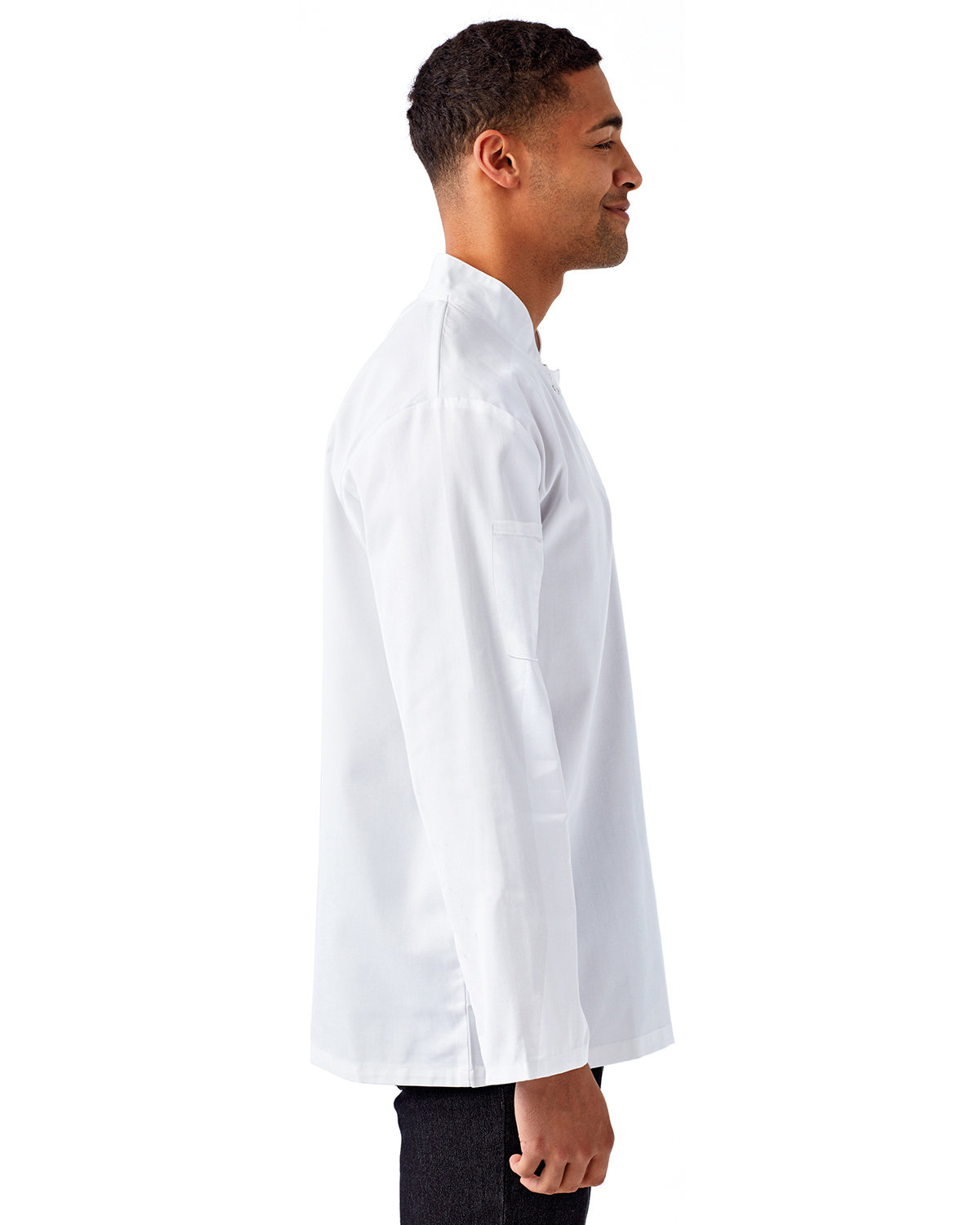 RP665 Artisan Collection by Reprime Unisex Studded Front Long-Sleeve Chefs Coat - Siide Image