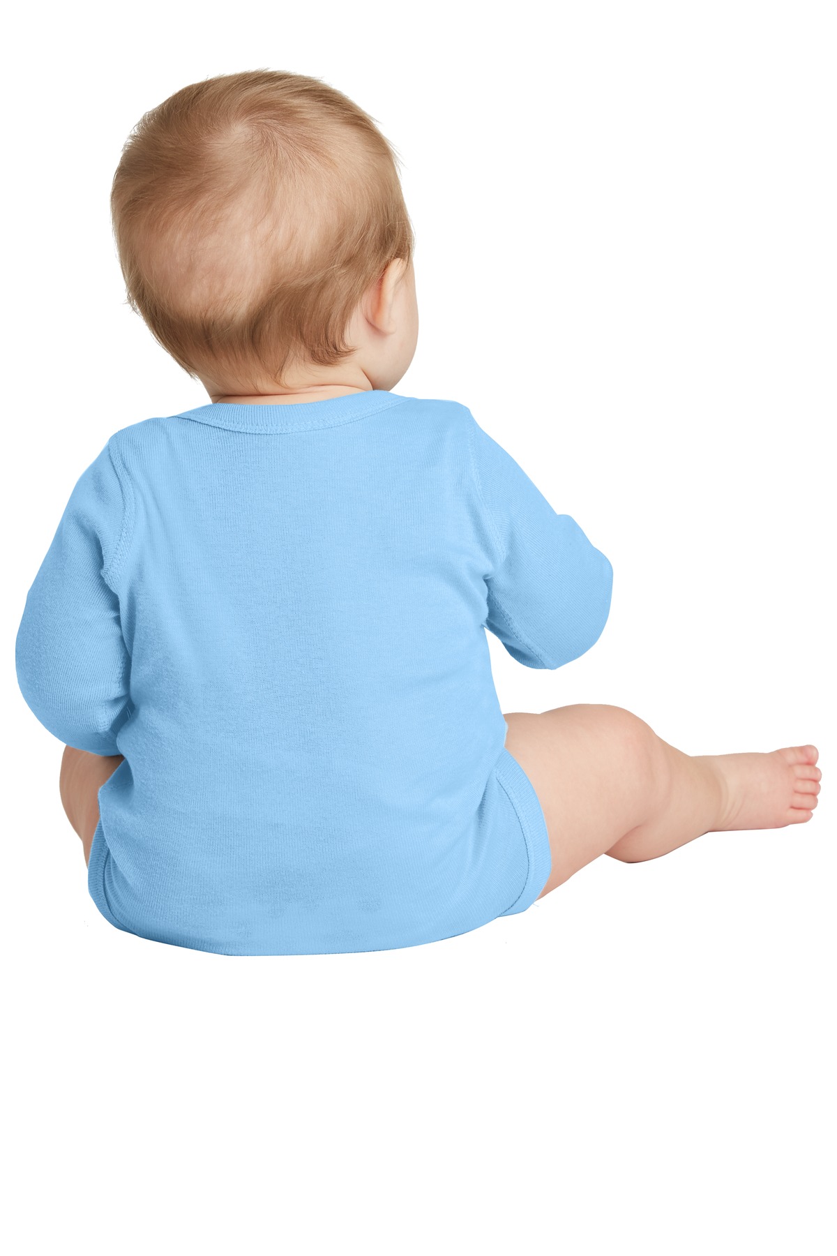 RS4411 Rabbit Skins Infant Long Sleeve Baby Rib Bodysuit. RS4411 Rabbit Skins Infant Long Sleeve Baby Rib Bodysuit. - Back Image