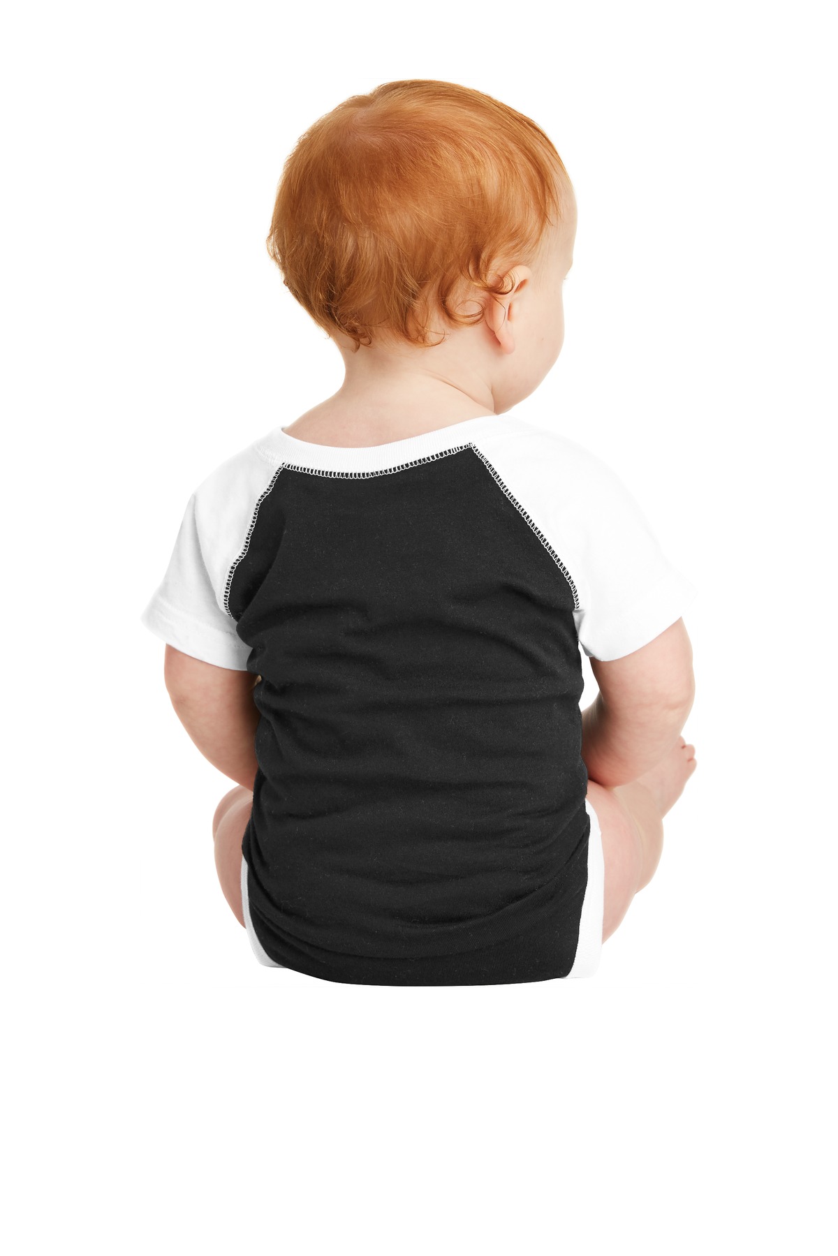 RS4430 Rabbit Skins Infant Baseball Fine Jersey Bodysuit. - Back Image