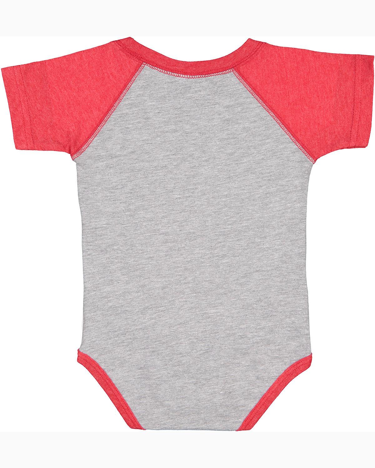 RS4430 Rabbit Skins Infant Baseball Fine Jersey Bodysuit. - Back Image