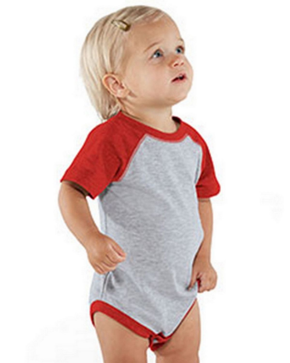 RS4430 Rabbit Skins Infant Baseball Fine Jersey Bodysuit.