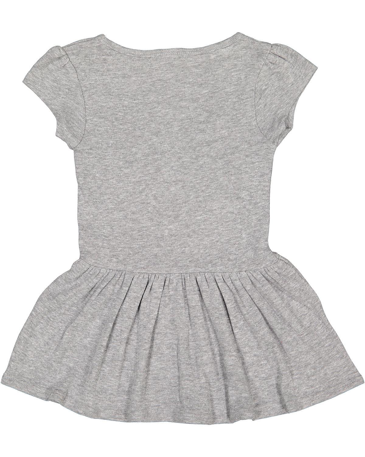 RS5320 Rabbit Skins Infant Baby Rib Dress - Back Image