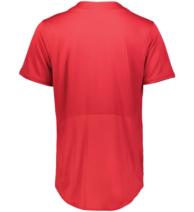 235JMM Russell Athletic Five Tool Full-Button Front Baseball Jersey - Back Image