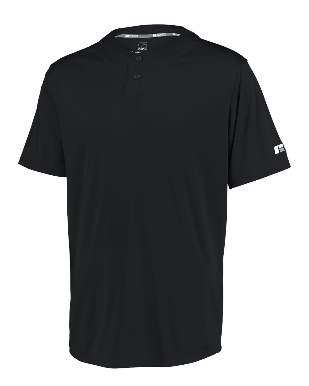 3R7X2M Russell Athletic Performance Two-Button Solid Jersey Zoom Image