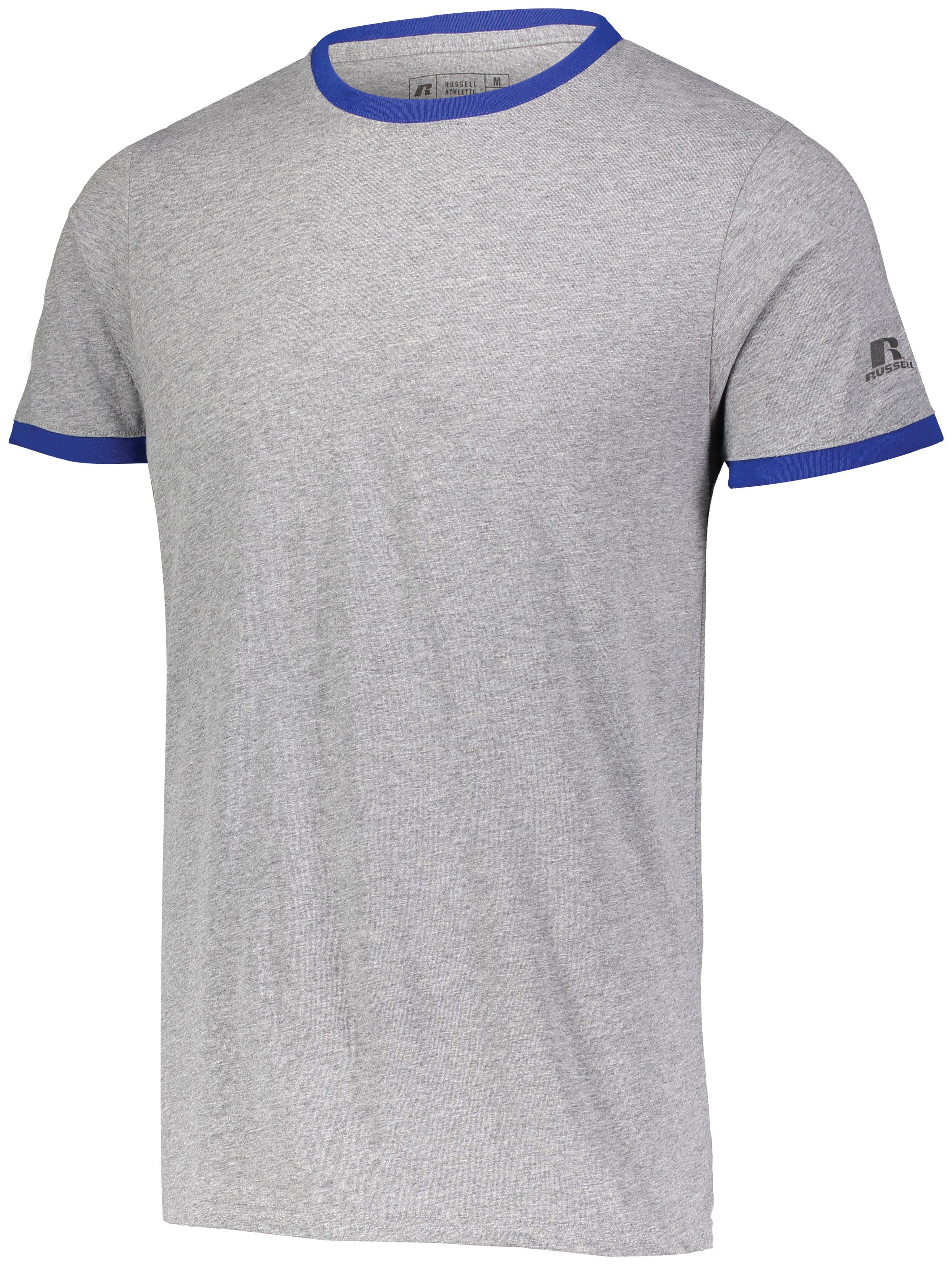 64RTTM Russell Athletic Short Sleeve Ringer T-Shirt - Back Image