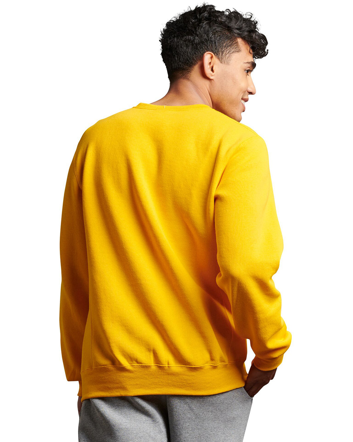 698HBM Russell Athletic Unisex Dri-Power Crewneck Sweatshirt - Back Image
