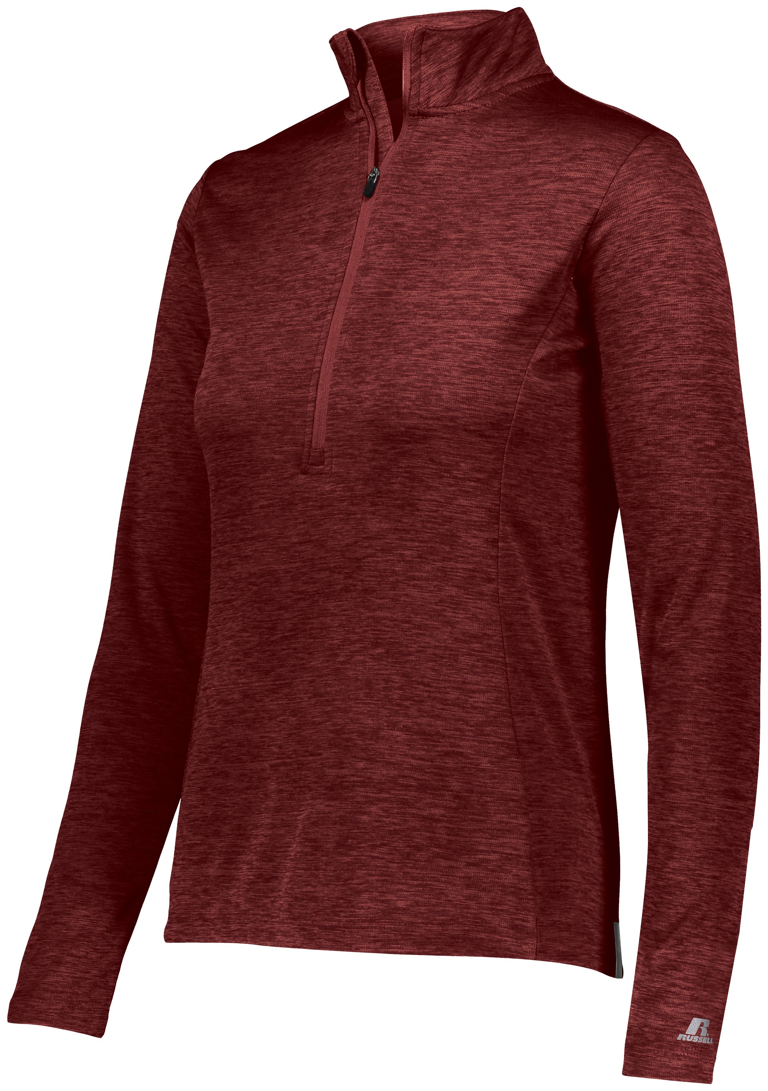 QZ7EAX Russell Athletic Womens Striated Quarter-Zip Pullover QZ7EAX Russell Athletic Womens Striated Quarter-Zip Pullover