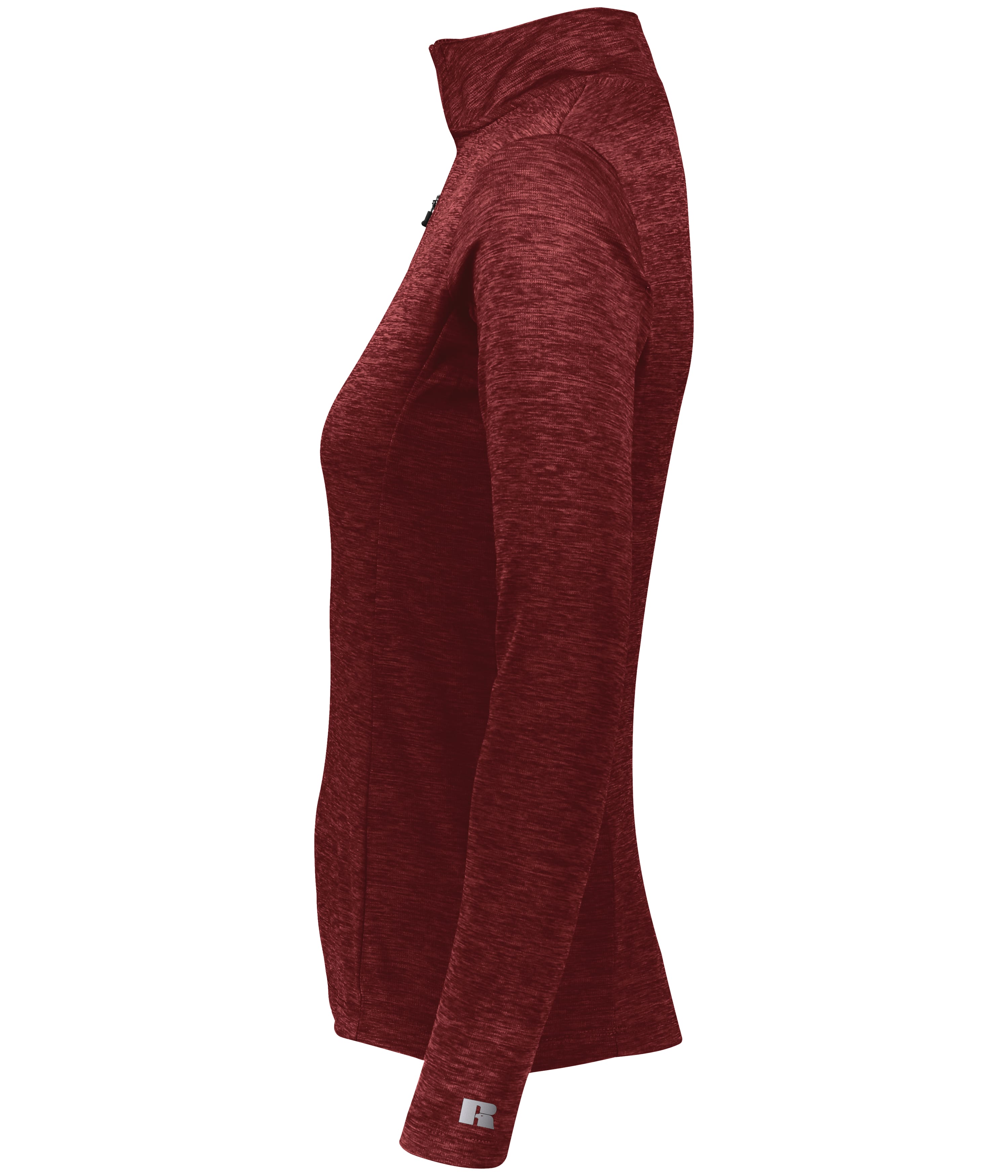 QZ7EAX Russell Athletic Womens Striated Quarter-Zip Pullover QZ7EAX Russell Athletic Womens Striated Quarter-Zip Pullover - Siide Image