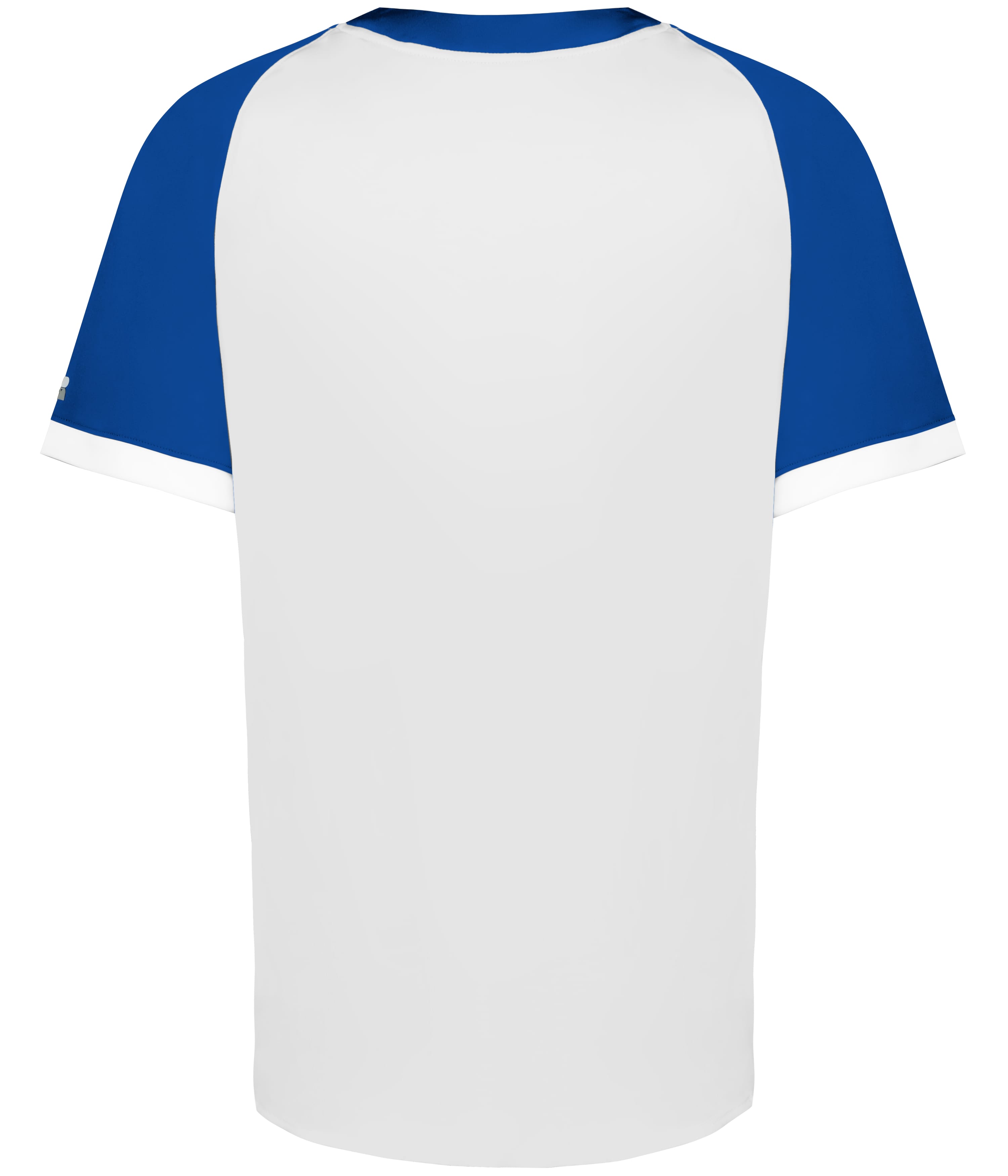 R02X3B Russell Athletic YOUTH BASELINE COVERED PLACKET BASEBALL JERSEY - Back Image