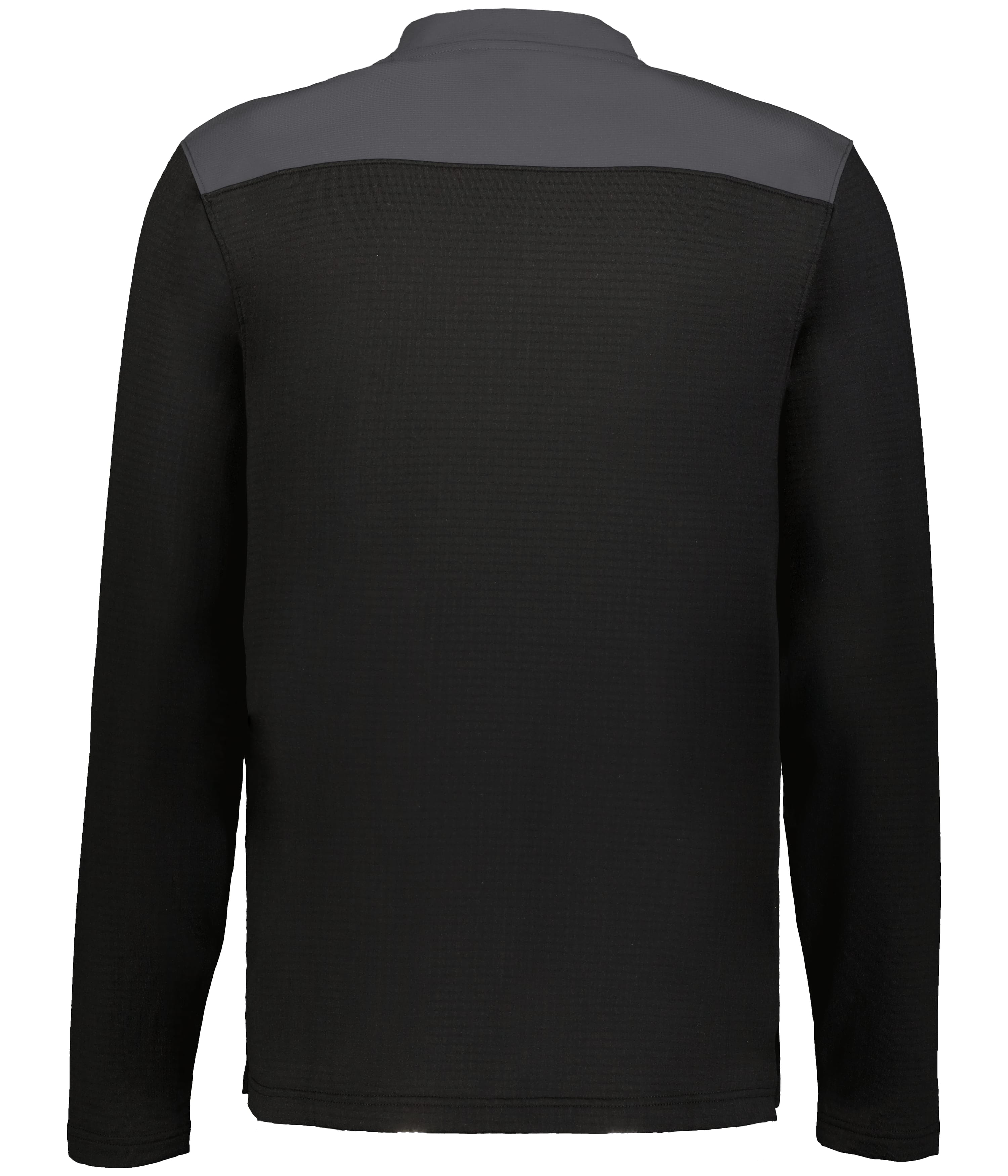 R03GKM Russell Athletic Unisex Sideline Grid Fleece Quarter-Zip Pullover R03GKM Russell Athletic Unisex Sideline Grid Fleece Quarter-Zip Pullover - Back Image