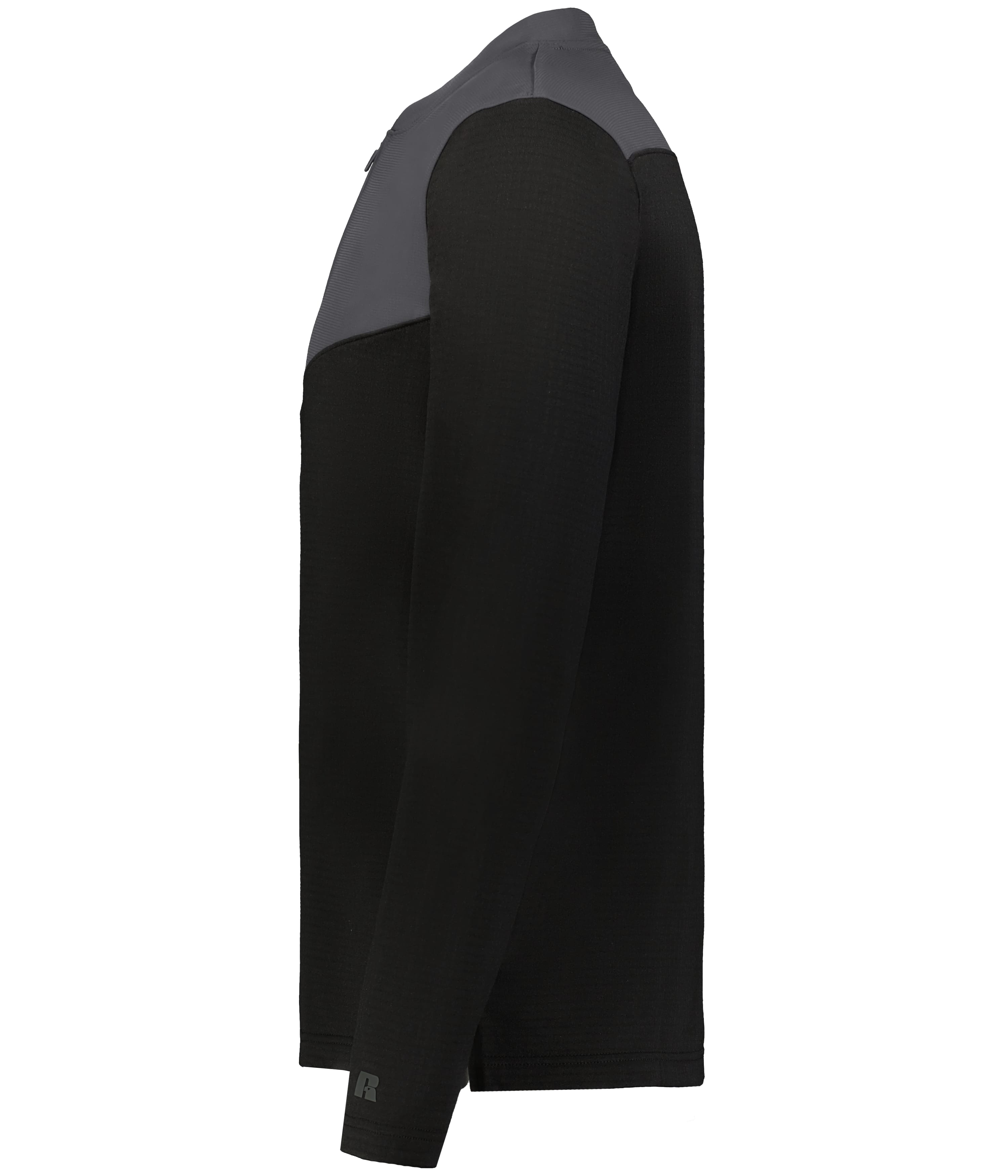 R03GKM Russell Athletic Unisex Sideline Grid Fleece Quarter-Zip Pullover R03GKM Russell Athletic Unisex Sideline Grid Fleece Quarter-Zip Pullover - Siide Image