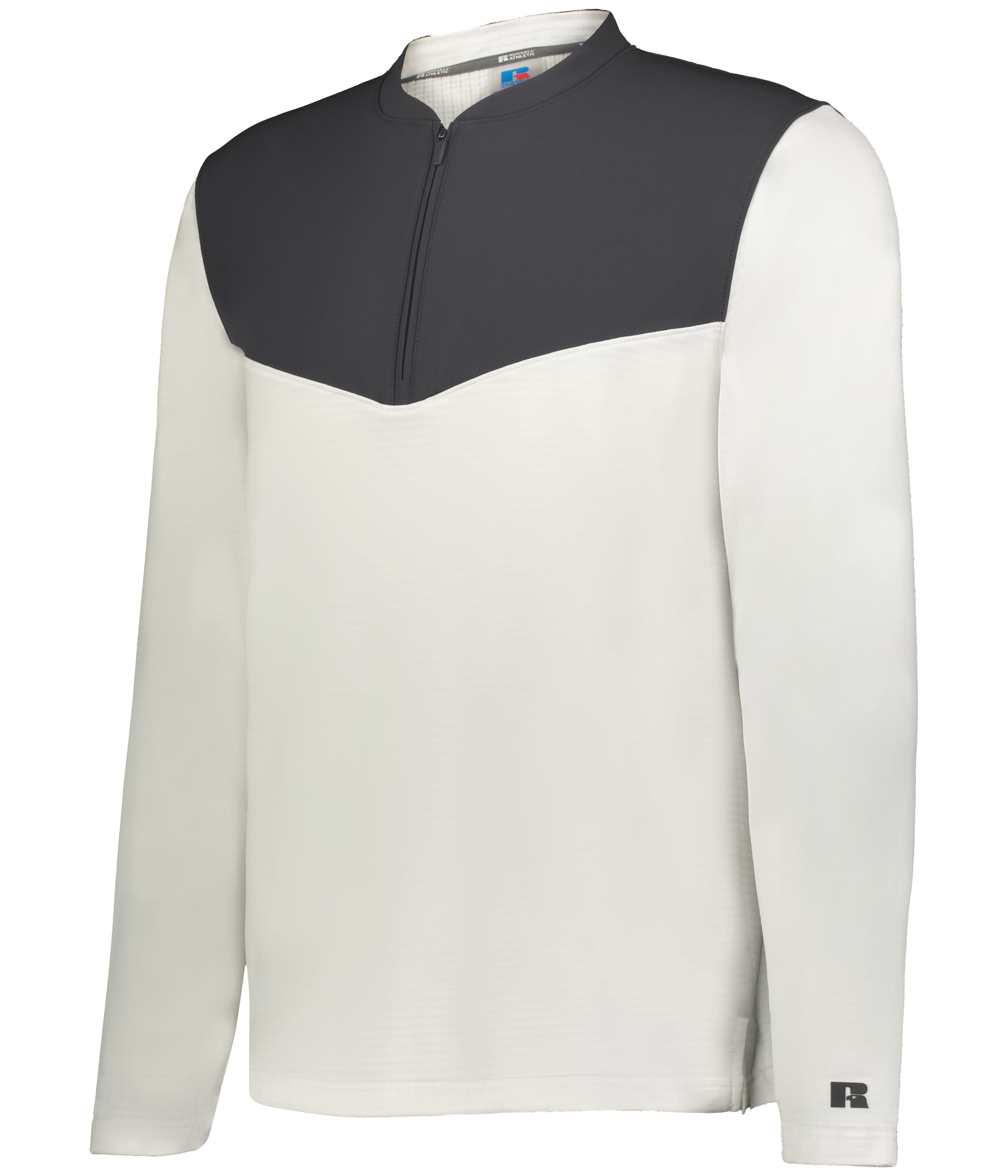 R03GKM Russell Athletic Unisex Sideline Grid Fleece Quarter-Zip Pullover