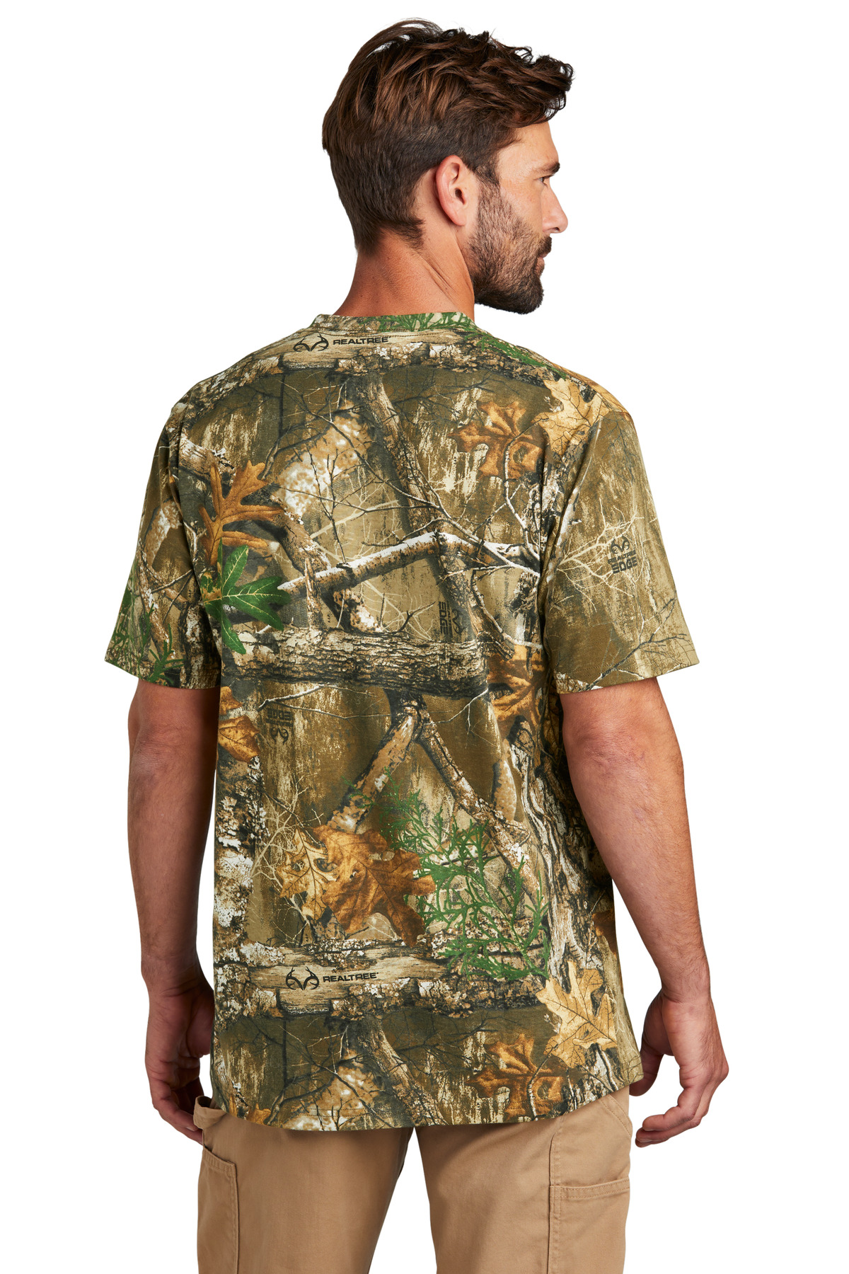 RU100 Russell Outdoors  Realtree Tee - Back Image