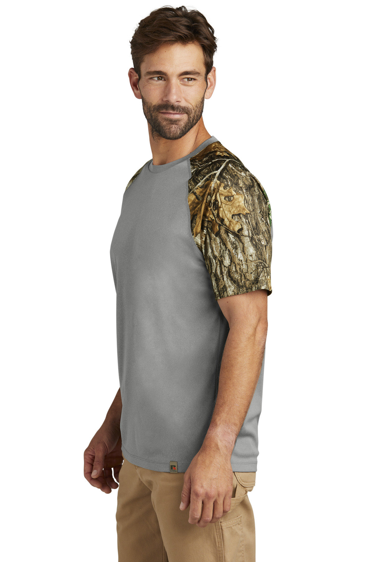 RU151 Russell Outdoors  Realtree Colorblock Performance Tee - Siide Image